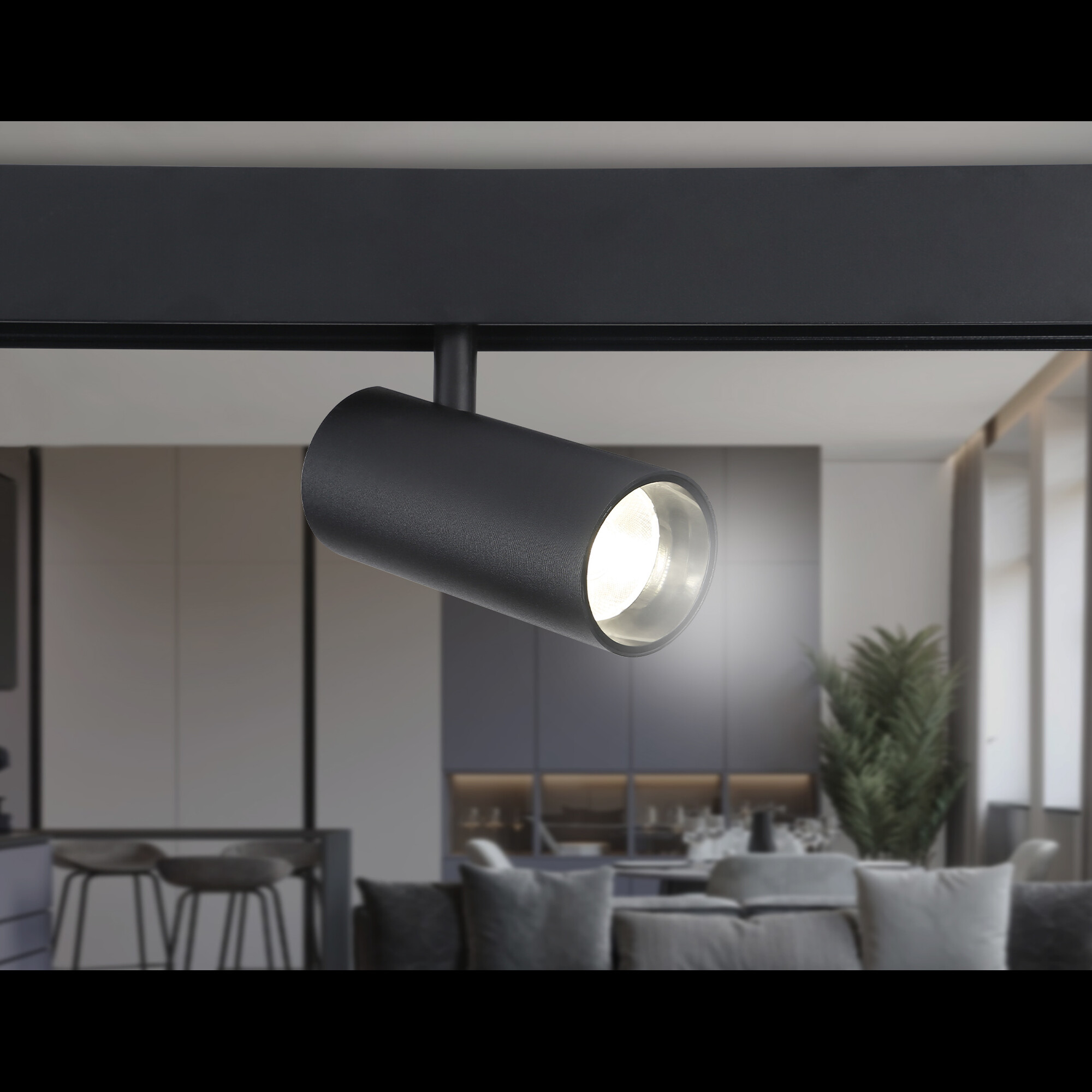 Светильник светодиодный трековый для шинопровода Magnetic GL3833 BK черный IP20 15W 4200K 48V 24° A 