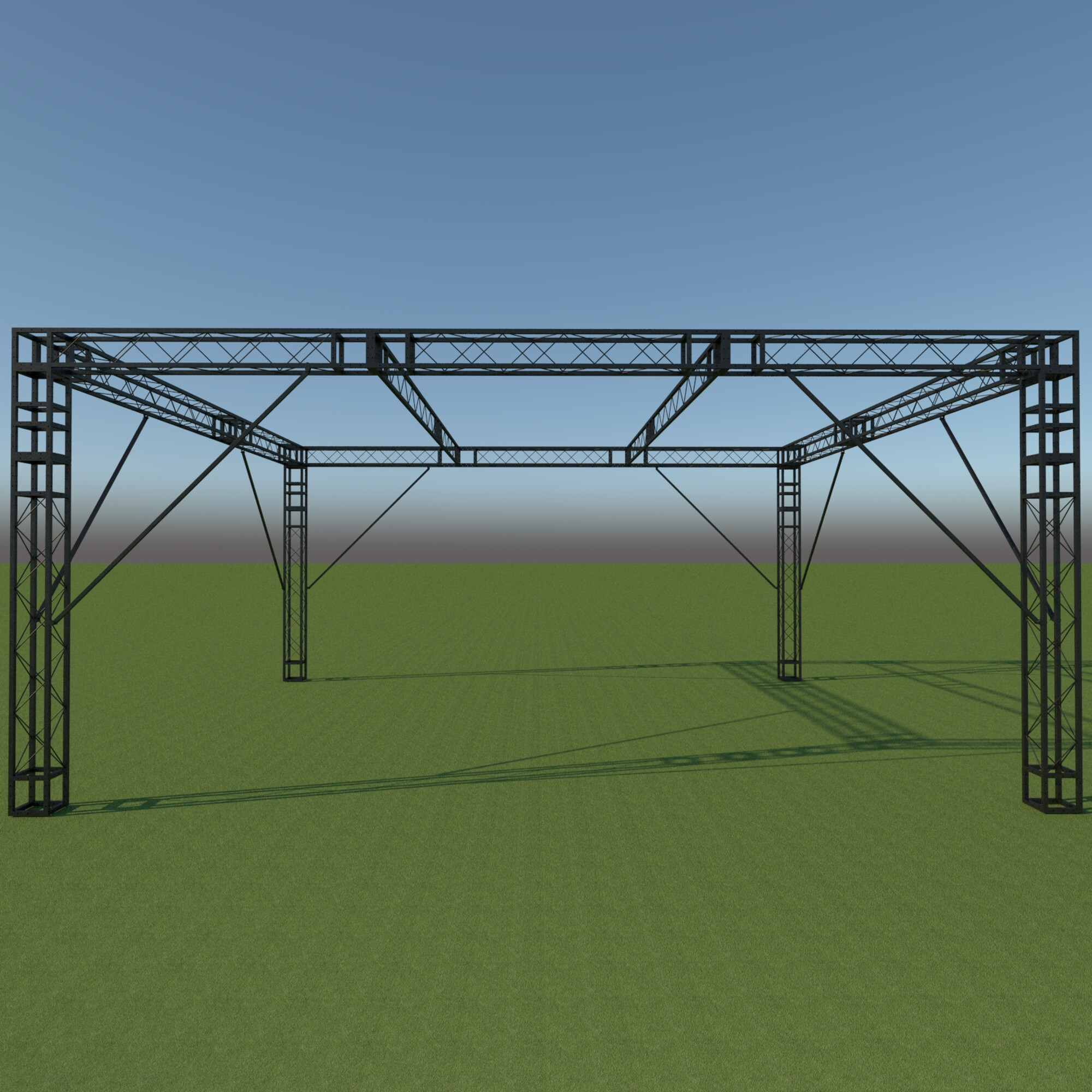 Фермы металл Line 12*12*150cm, черный, SignImpress