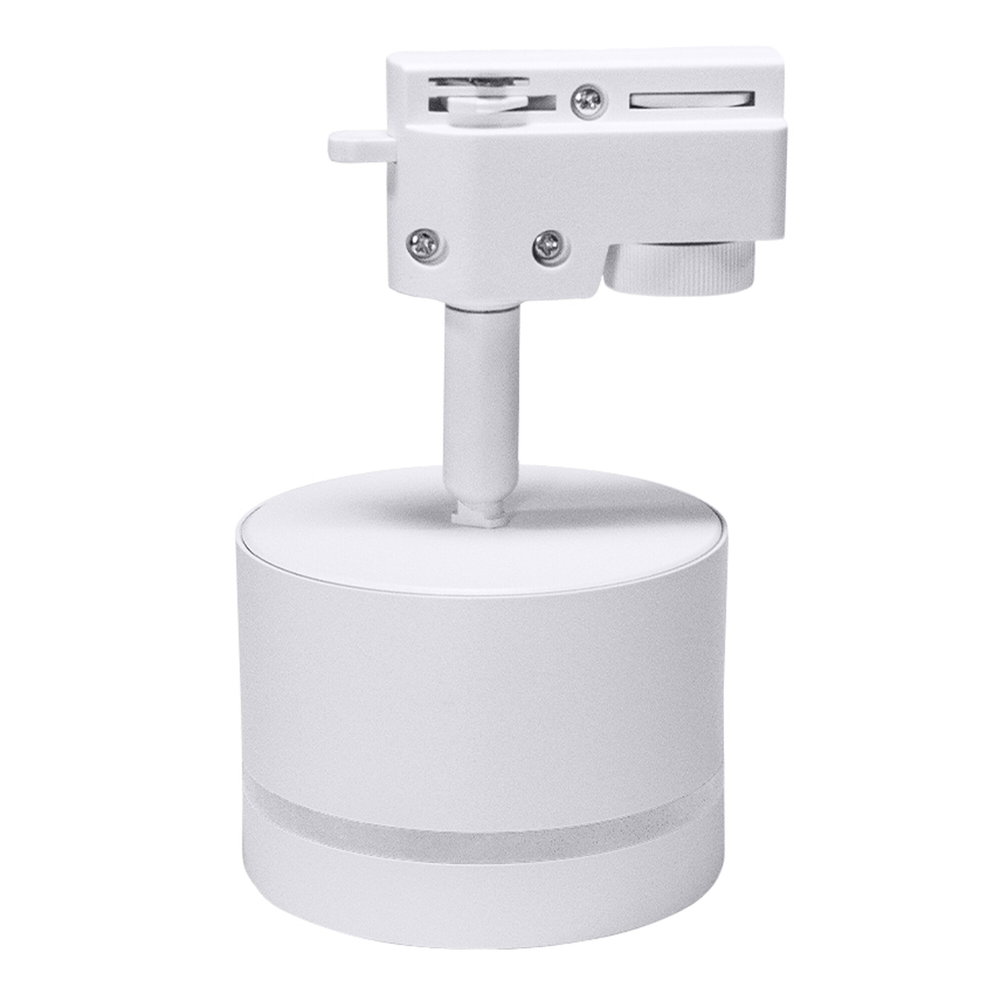 Светильник трековый однофазный наклонный под лампу GX53 с акрилом 020101 Белый SignImpress