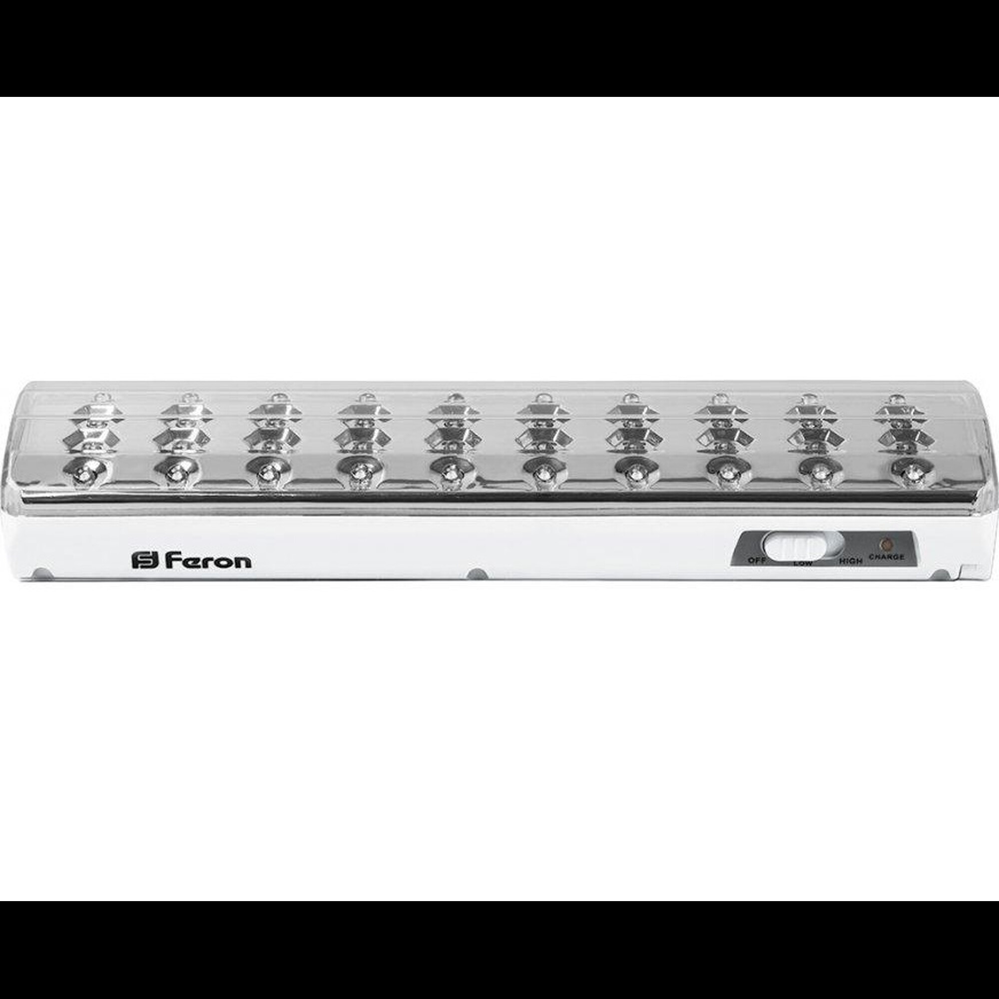 Светильник аккум. EL21 40 LED DC (литий-ионная батарея), белый 258*67*42 мм Feron