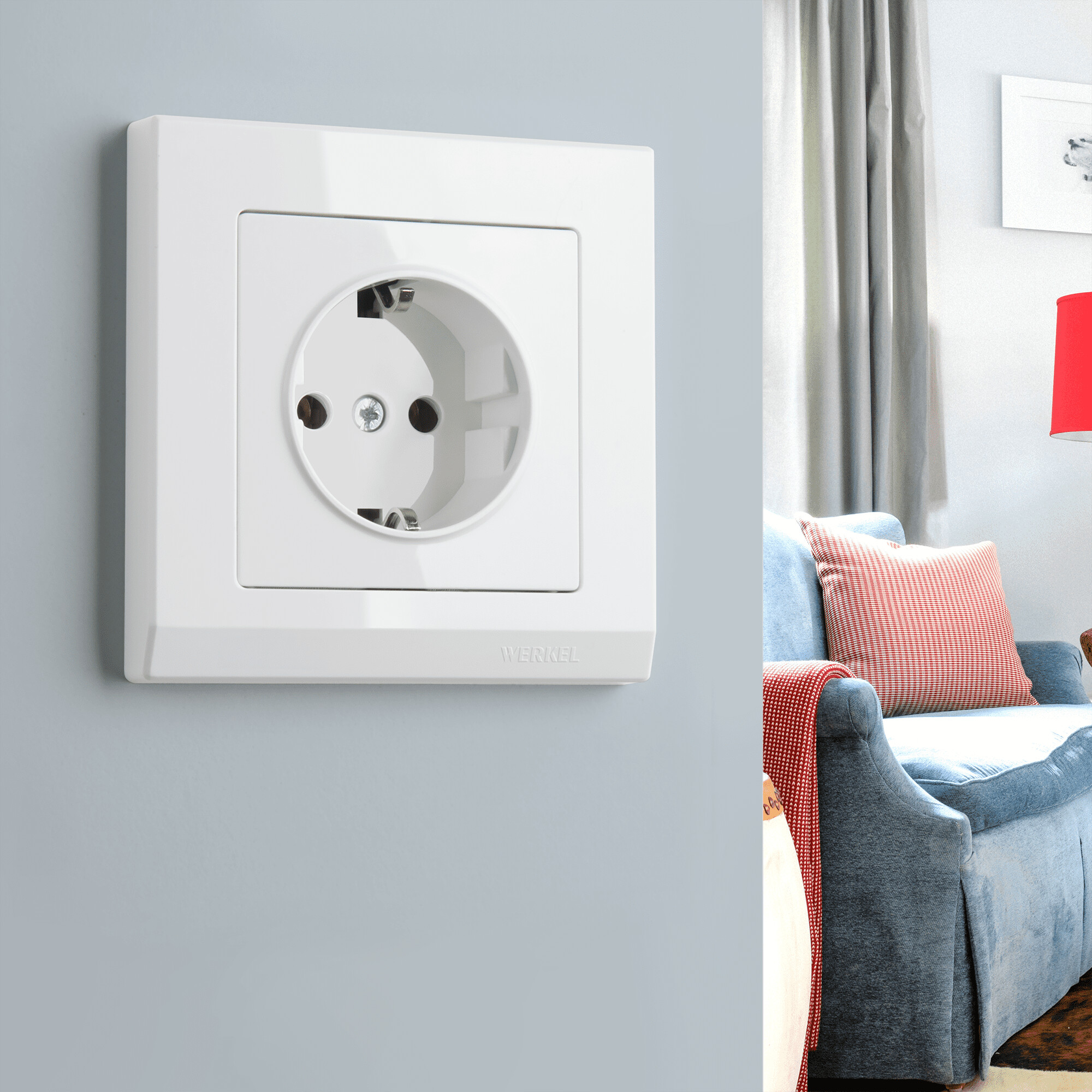 Рамка на 1 пост (белая) / WL04-Frame-01-white (распродажа)