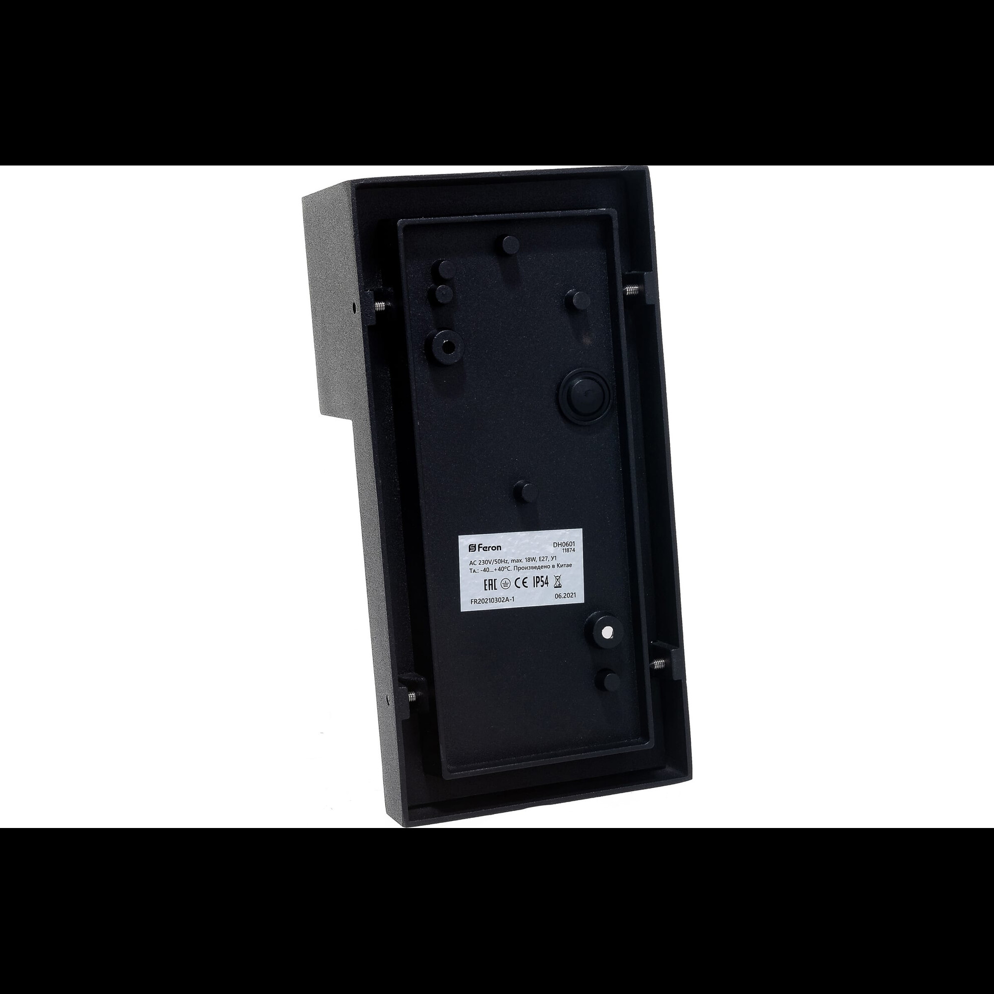 Светильник садово-парковый, 230V E27, DH0601, черный Feron