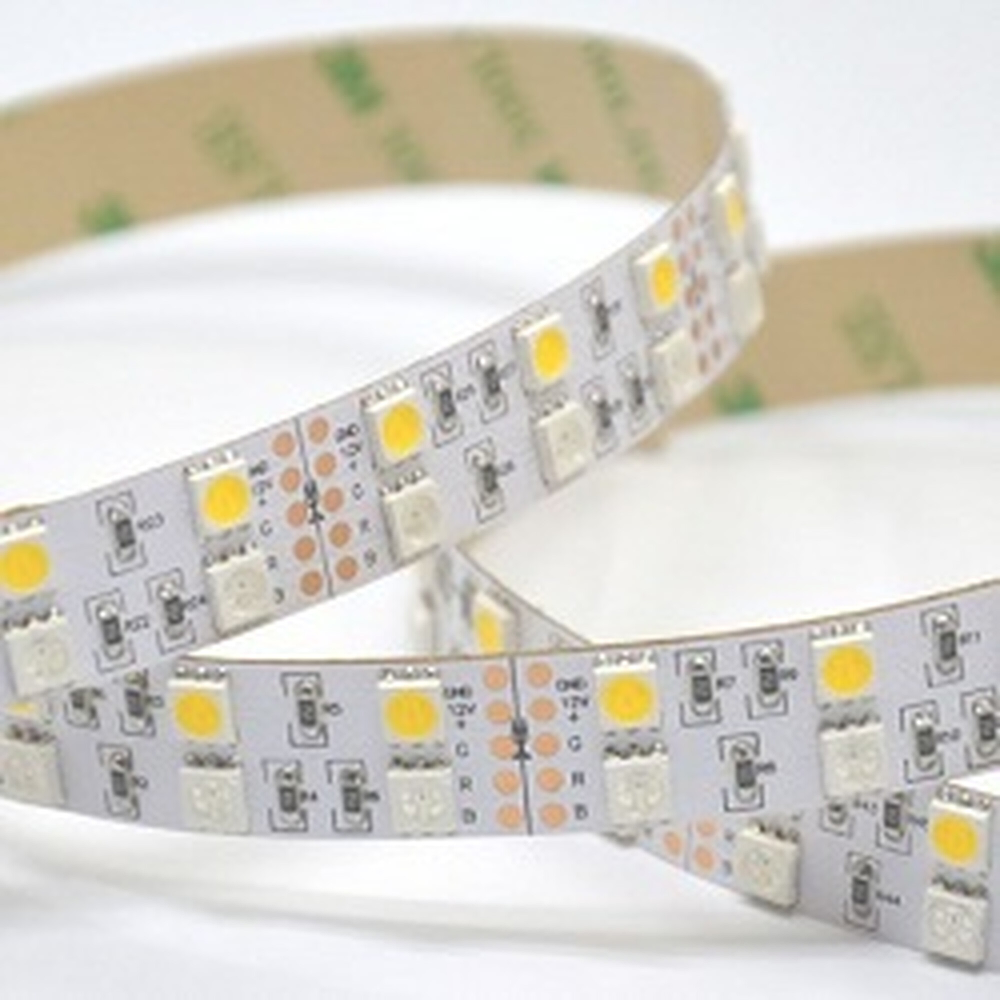 Лента светодиодная стандарт SMD5050 120LED/м 28,8Вт/м 24В IP20 Цвет:RGB + xолод (1метр) SWG (распродажа)