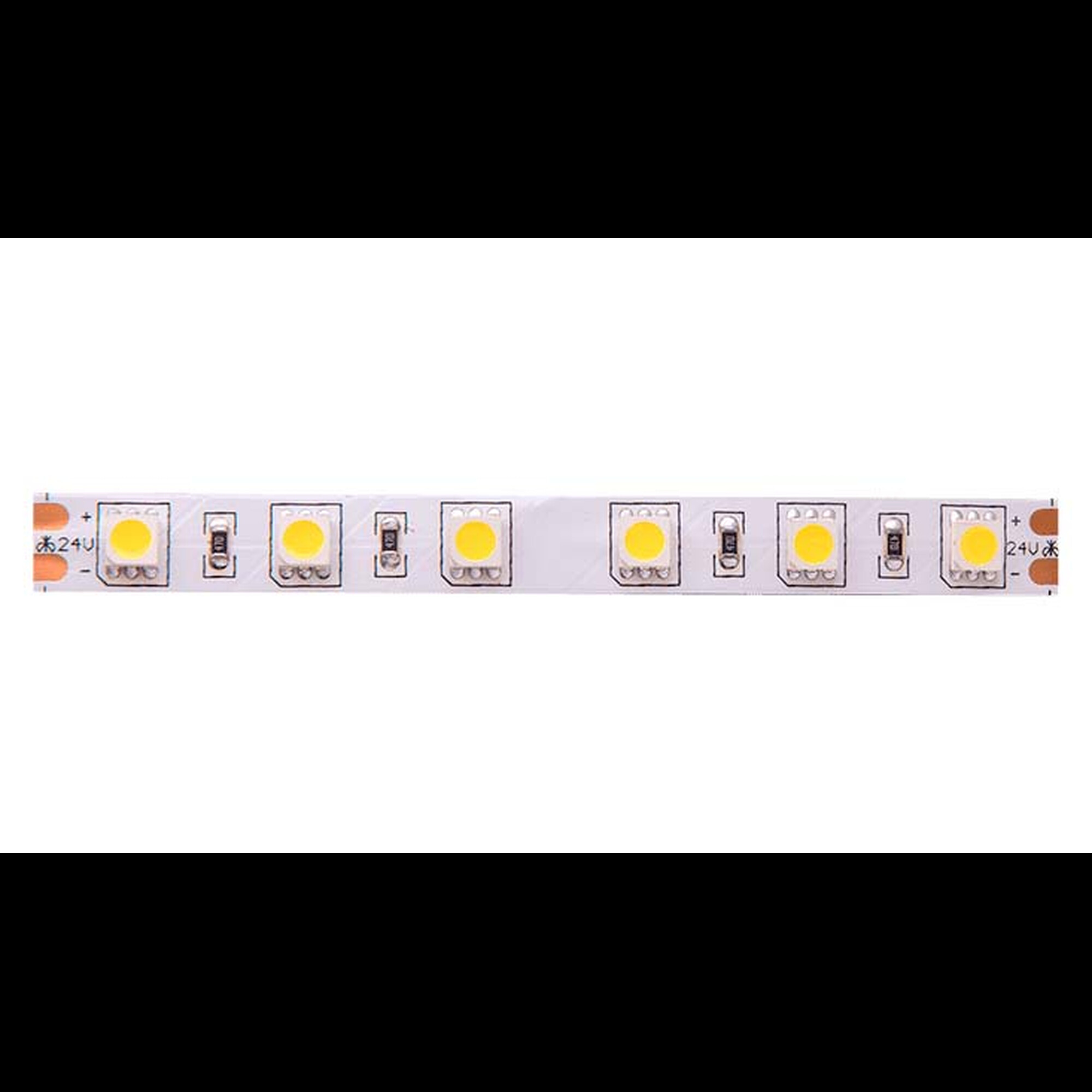 Лента светодиодная стандарт SMD5050 60LED/м 14,4Вт/м 24В IP20 Цвет:Нейтральный (1метр) 3М SWG 