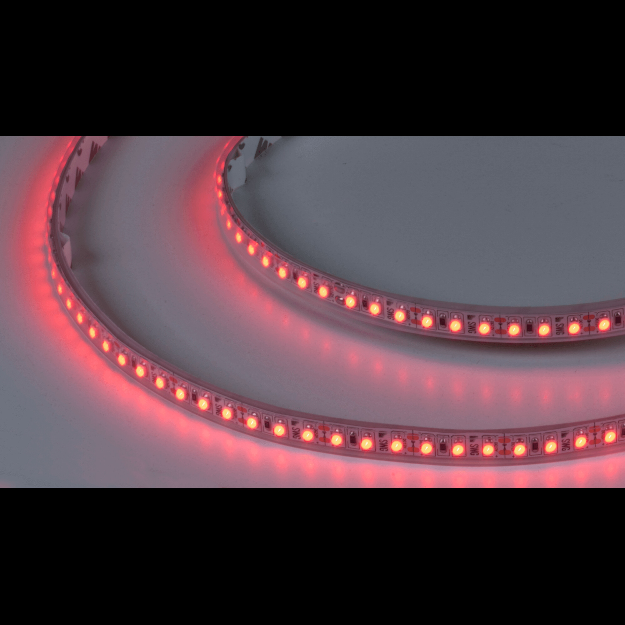 Лента светодиодная стандарт SMD3528 120LED/м 9,6Вт/м 12В IP66 Цвет:Красный (1метр) 3М SWG