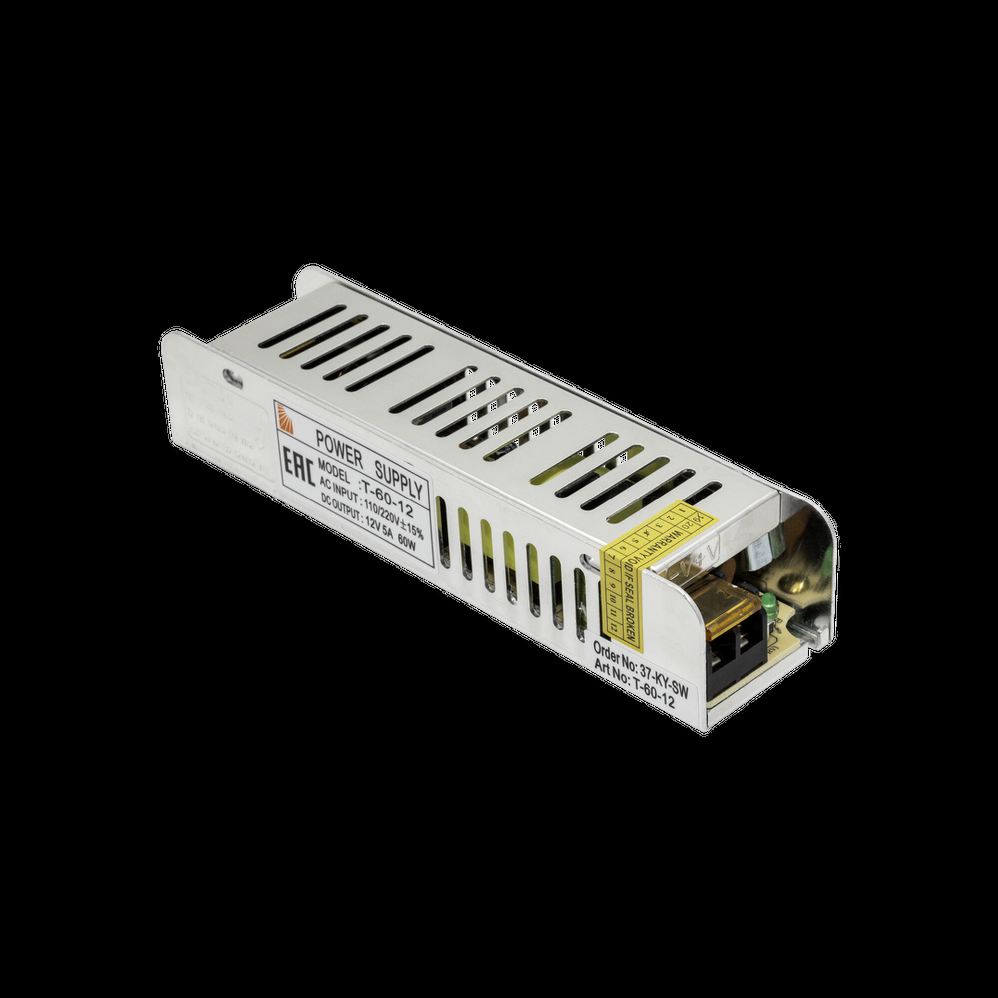 Блок питания компактный (узкий), 60 W, 12V SWG