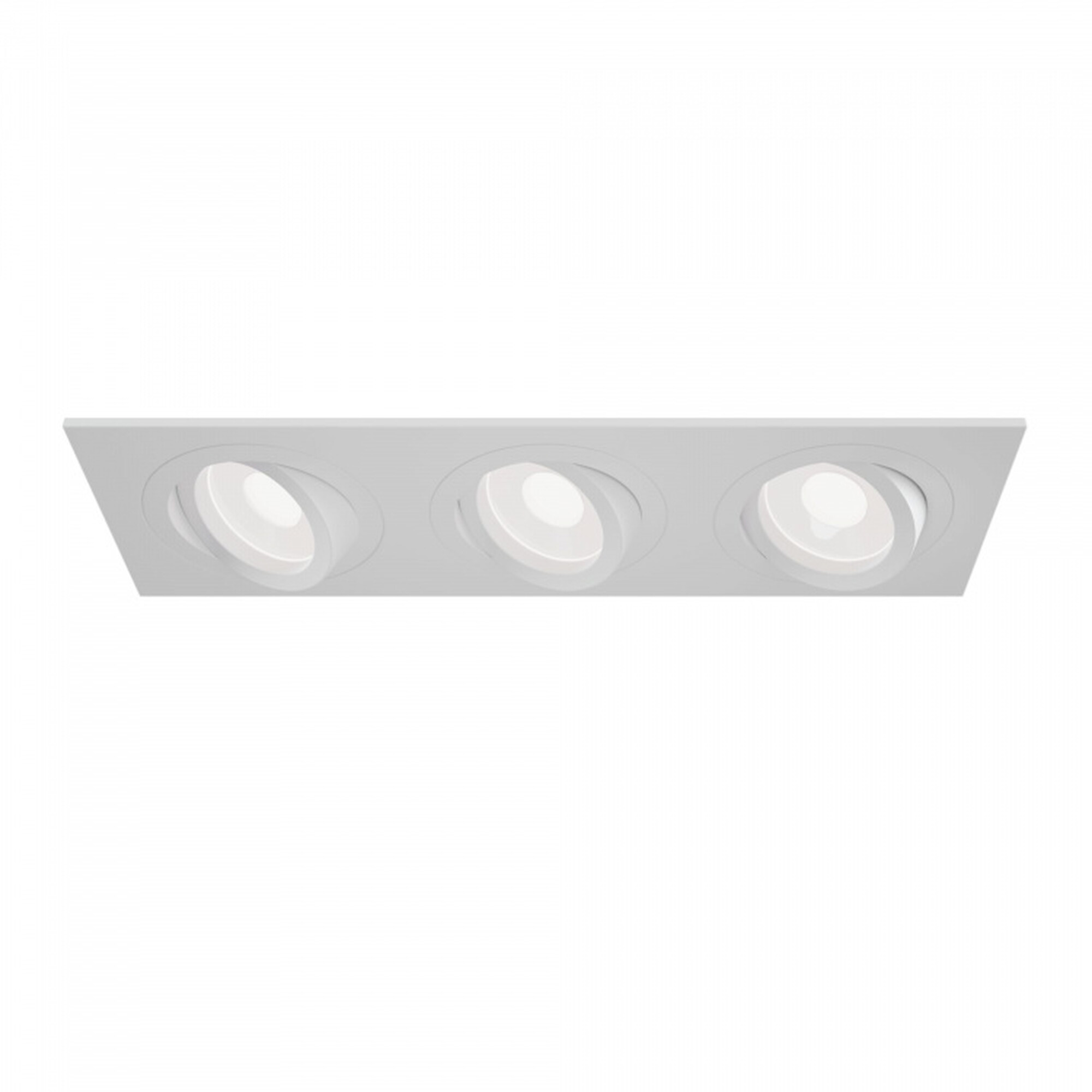 Светильник встраиваемый поворотный Atom DL024-2-03W тройной белый Maytoni