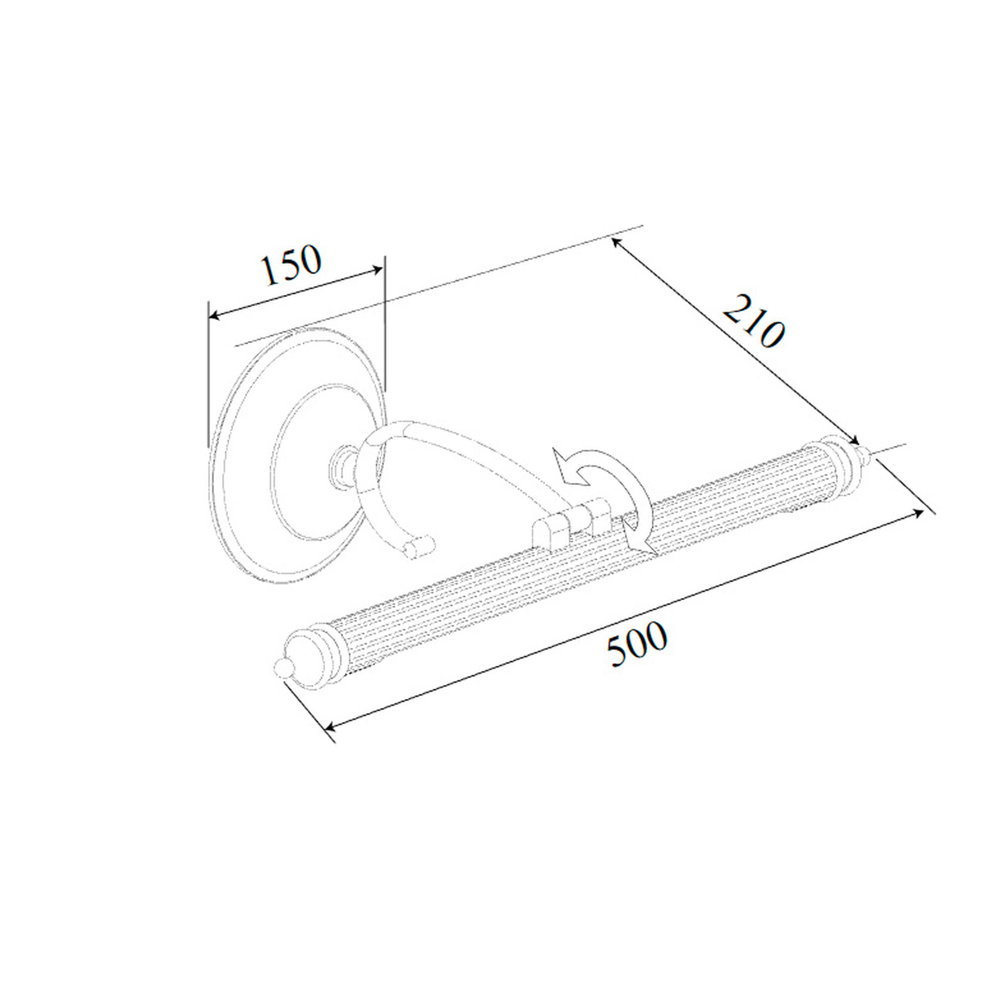 Подсветка - Luara LED бронза MRL LED 8W 1015 IP20 Elektrostandard