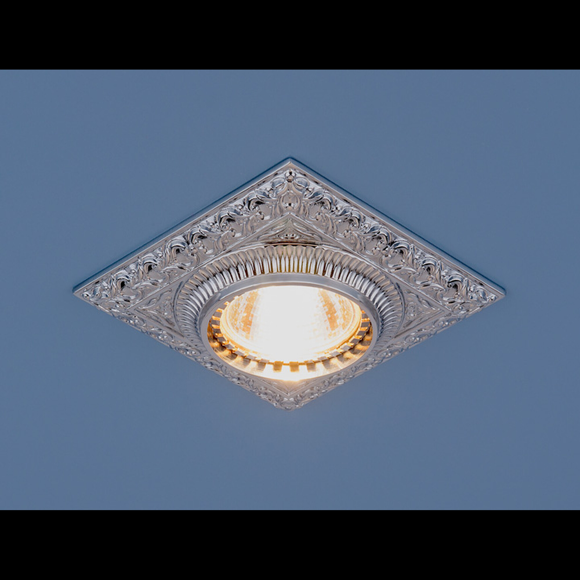 Светильник встраиваемый квадрат 4104 MR16 хром Elektrostandard (распродажа)