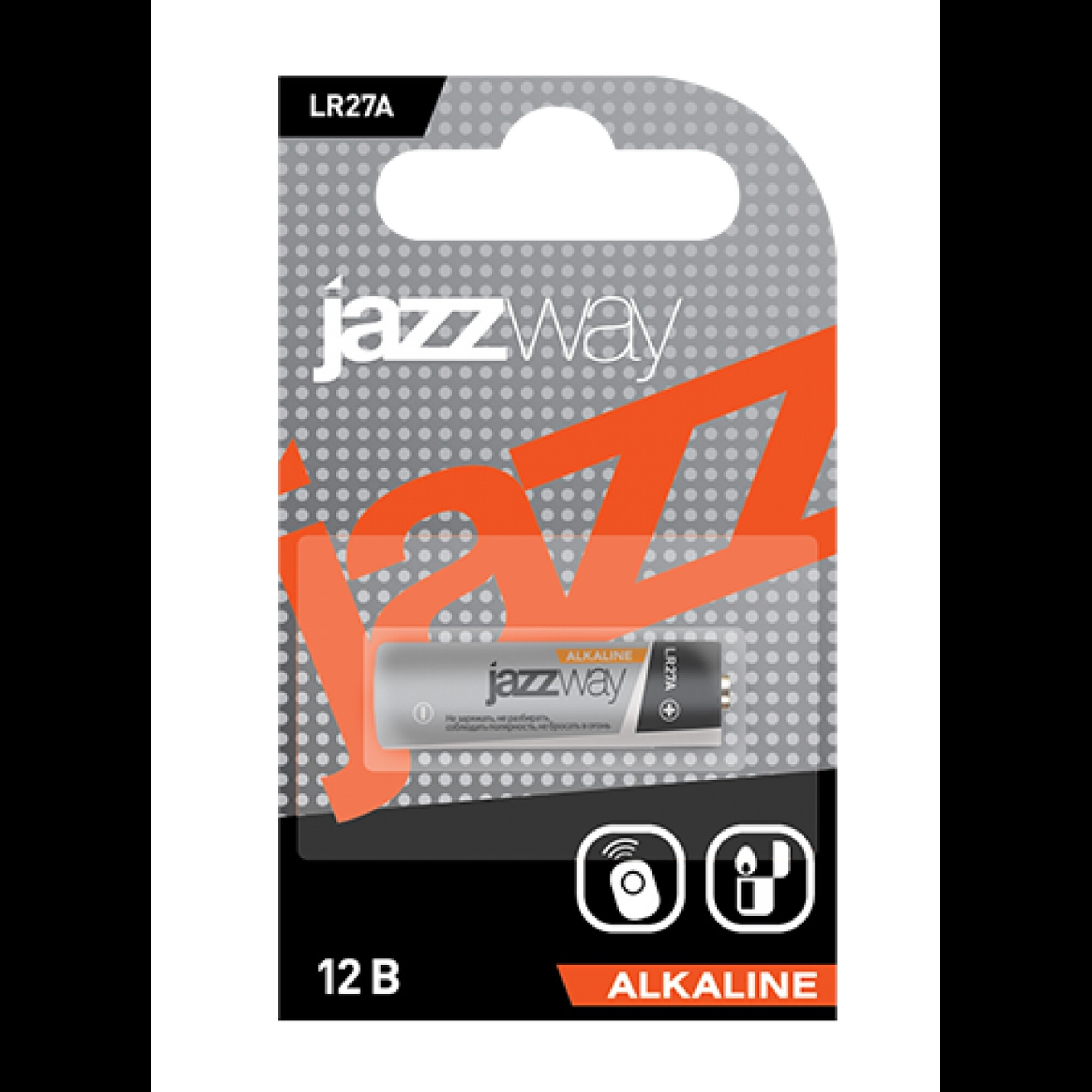 Батарейка спец. LR 27A JAZZway Alkaline BL-1 - 1шт.