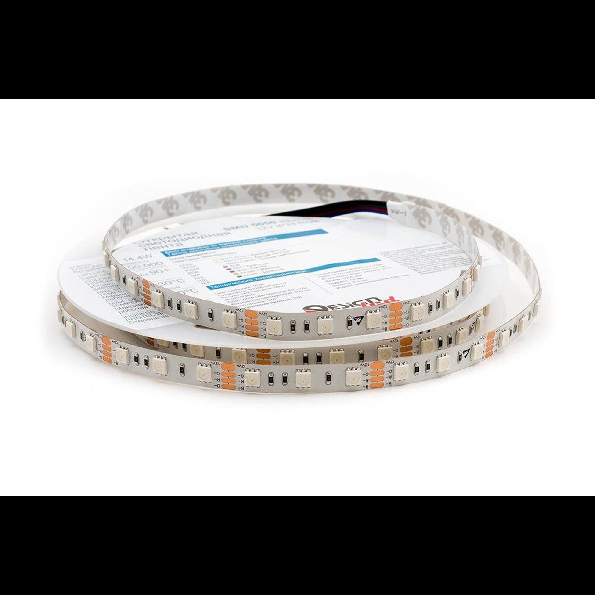 Лента светодиодная LUX5050 60LED/м 14,4Вт/м 12В IP33 Цвет:RGB (K) (1метр) SWG