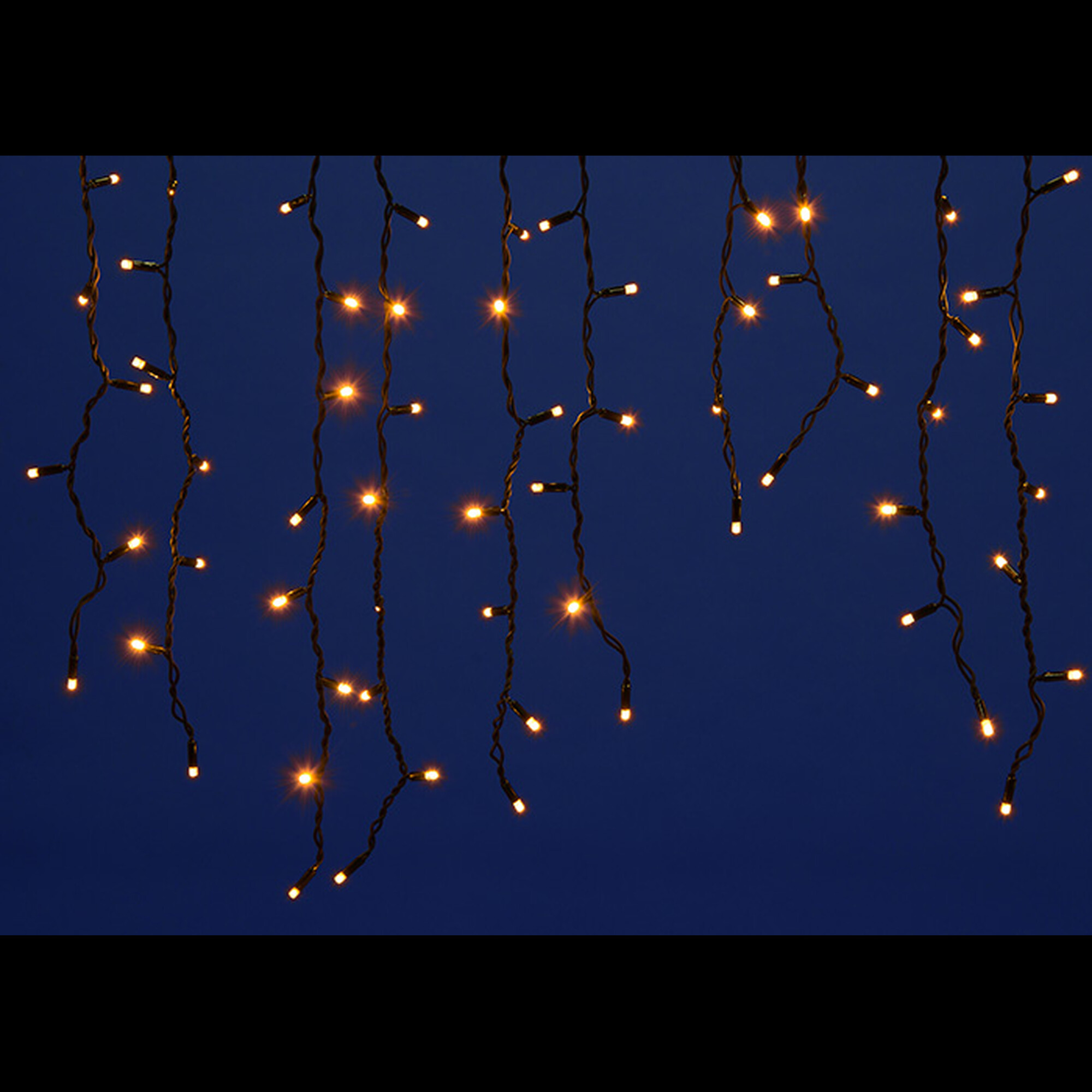 Занавес светодиодный с эф. мерцания, 3х2м. соед. 240 свет. ULD-C2030-240/TBK WARM WHITE пр.чр  Uniel