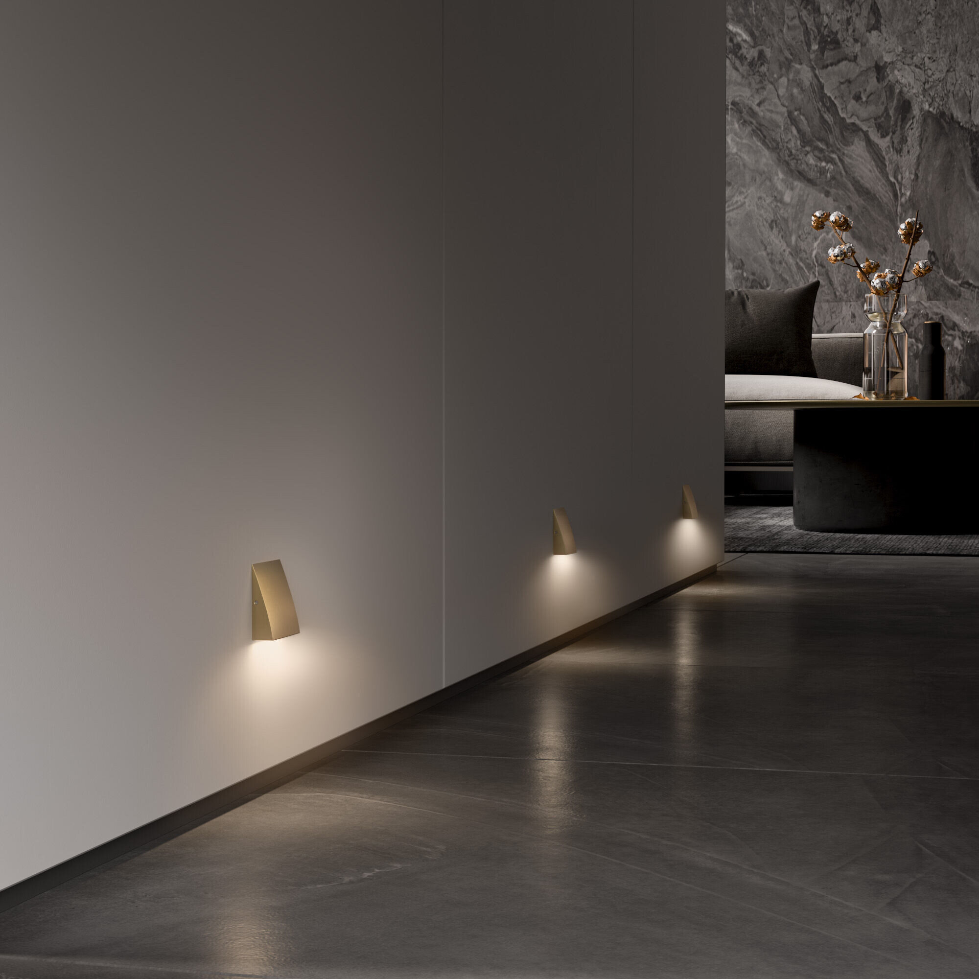 Светодиодная подсветка для лестниц 40159/LED 4000K Латунь Elektrostandard