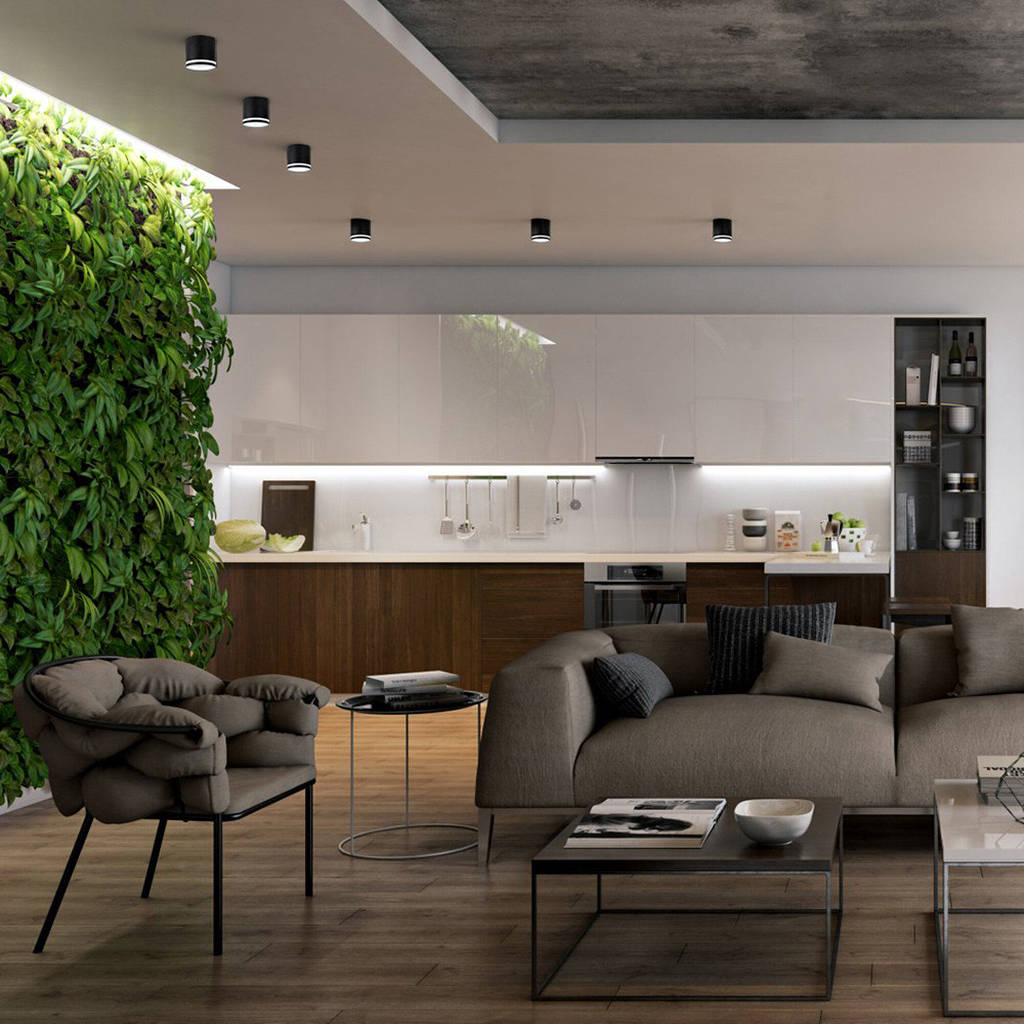 Светильник потолочный 12W, 230V, GX53, черный, HL362 Feron