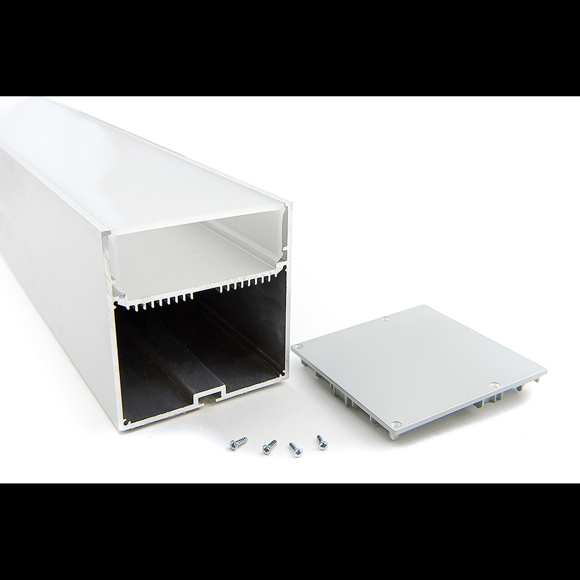 Профиль подвесной/накладной алюминиевый LS.7477 (2.5м) SWG