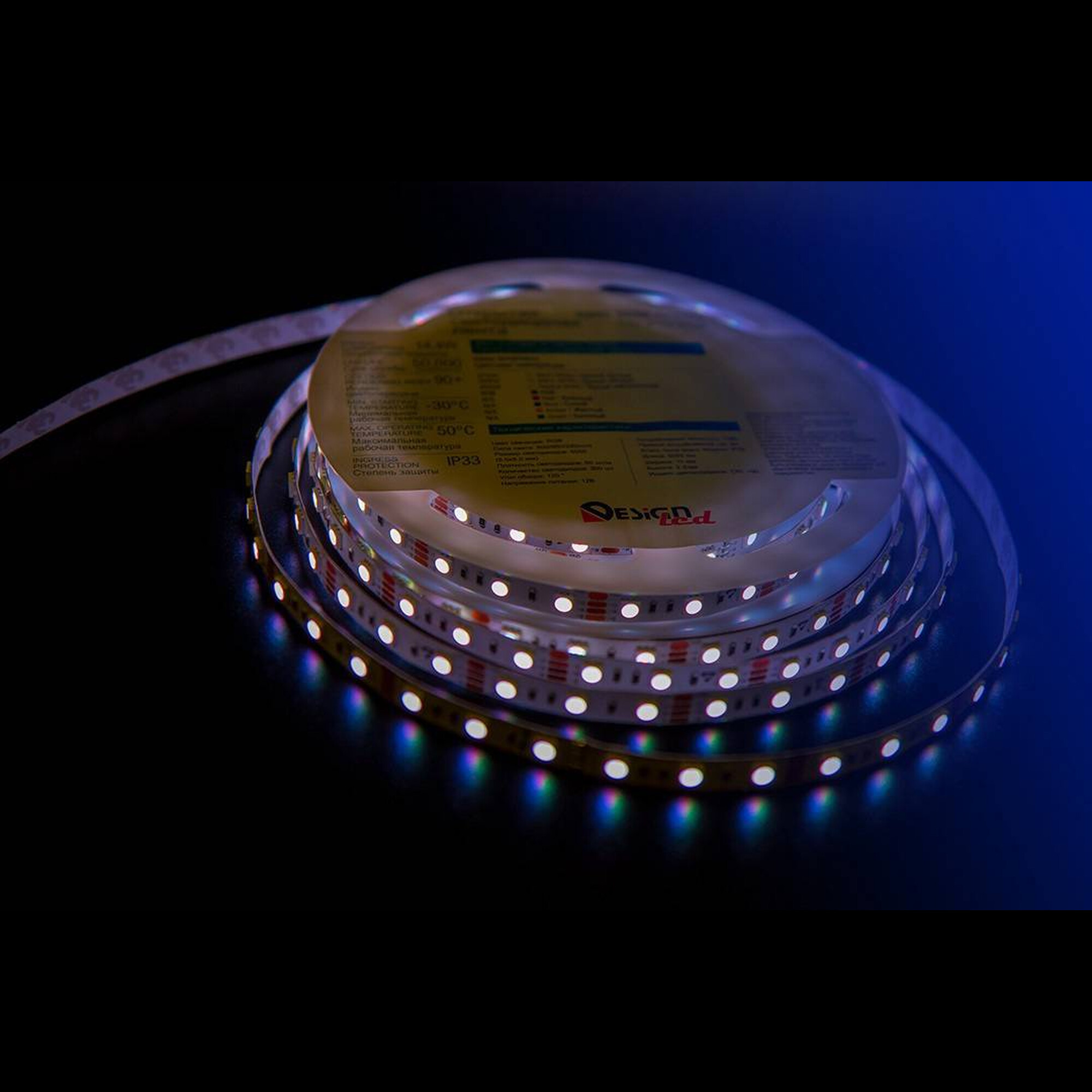 Лента светодиодная LUX5050 60LED/м 14,4Вт/м 12В IP33 Цвет:RGB (K) (1метр) SWG