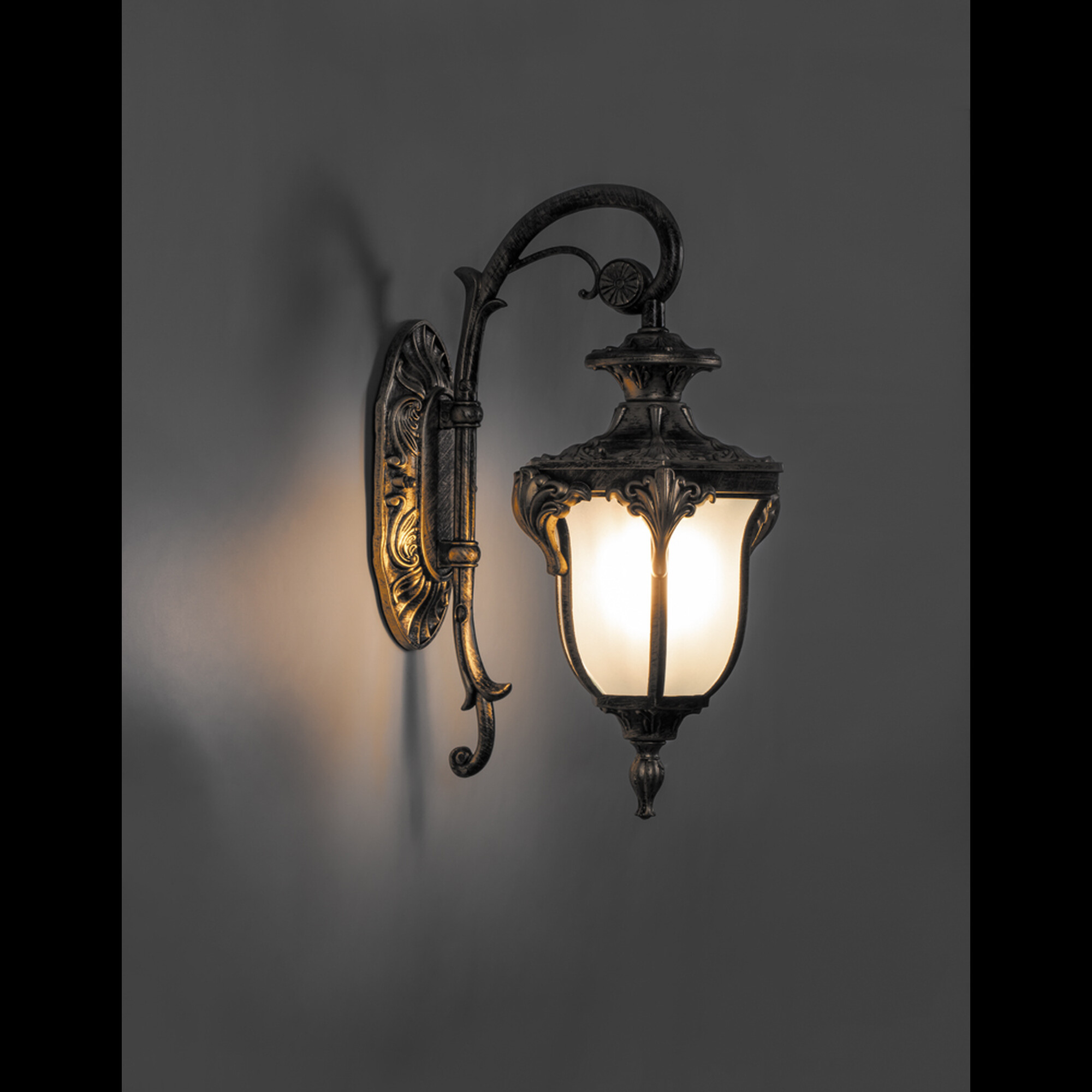 Светильник настенный декоративный PL4042 60W 230V E27 270*175*410мм черное золото Feron