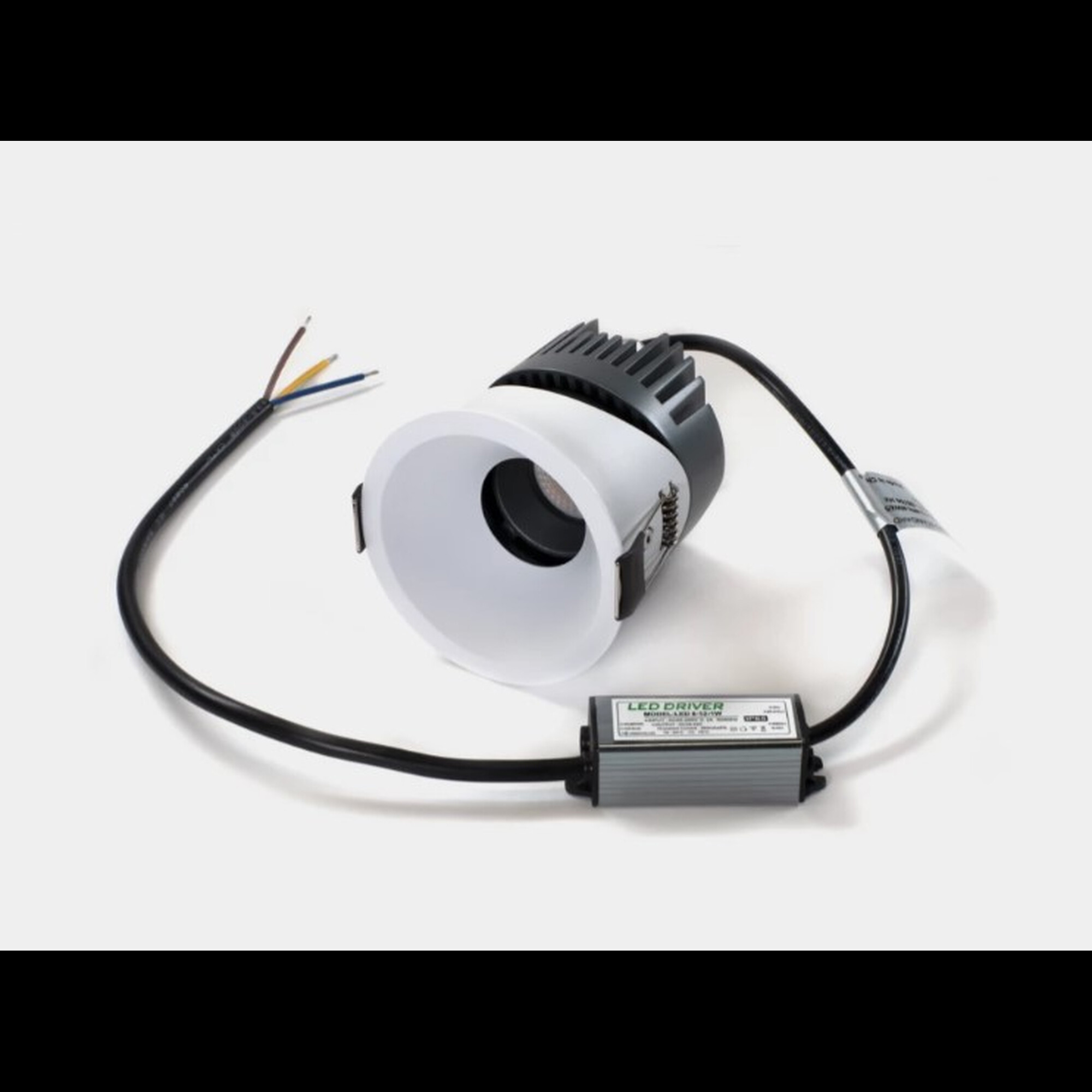 Светильник встраиваемый RC-D84-12-BL-WW65, 12Вт, белый, IP65, 55 гр, 4000К, D84, поворотный SWG