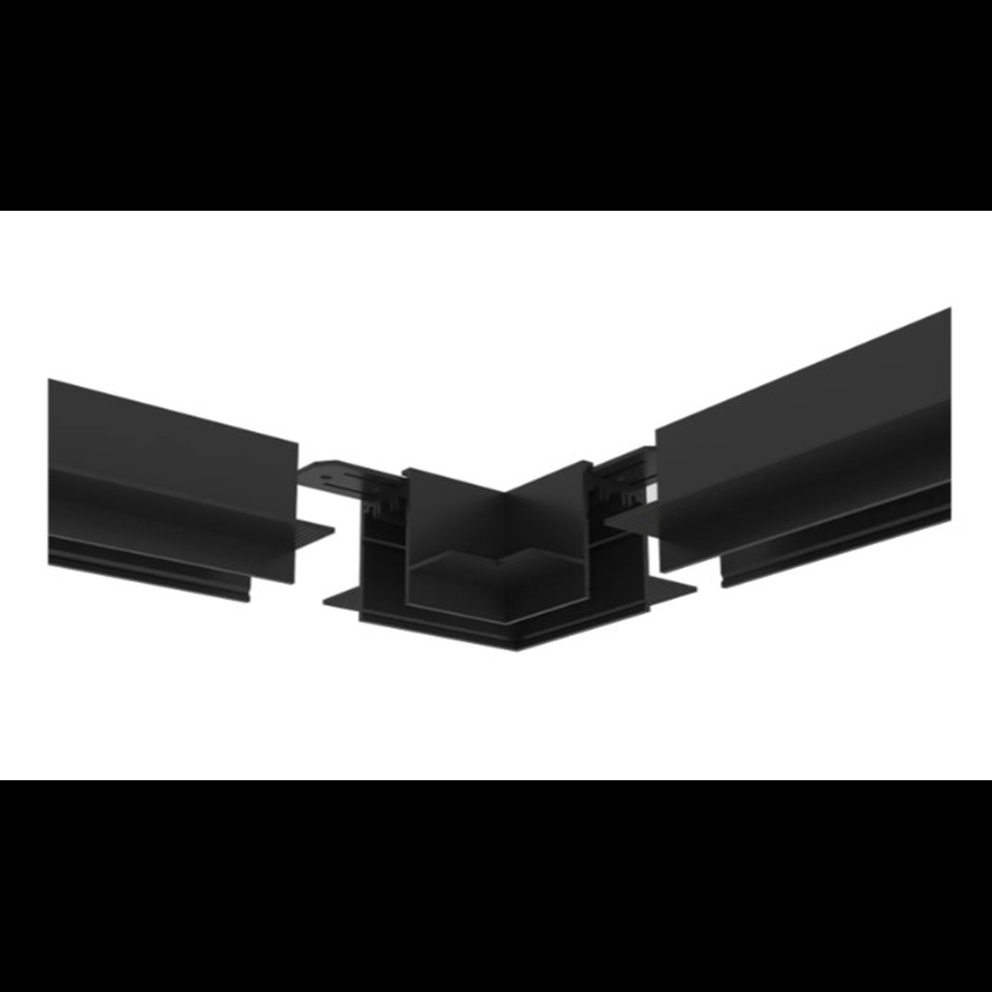 Угол потолок-потолок встраиваемый под ГКЛ SMART черный Denkirs