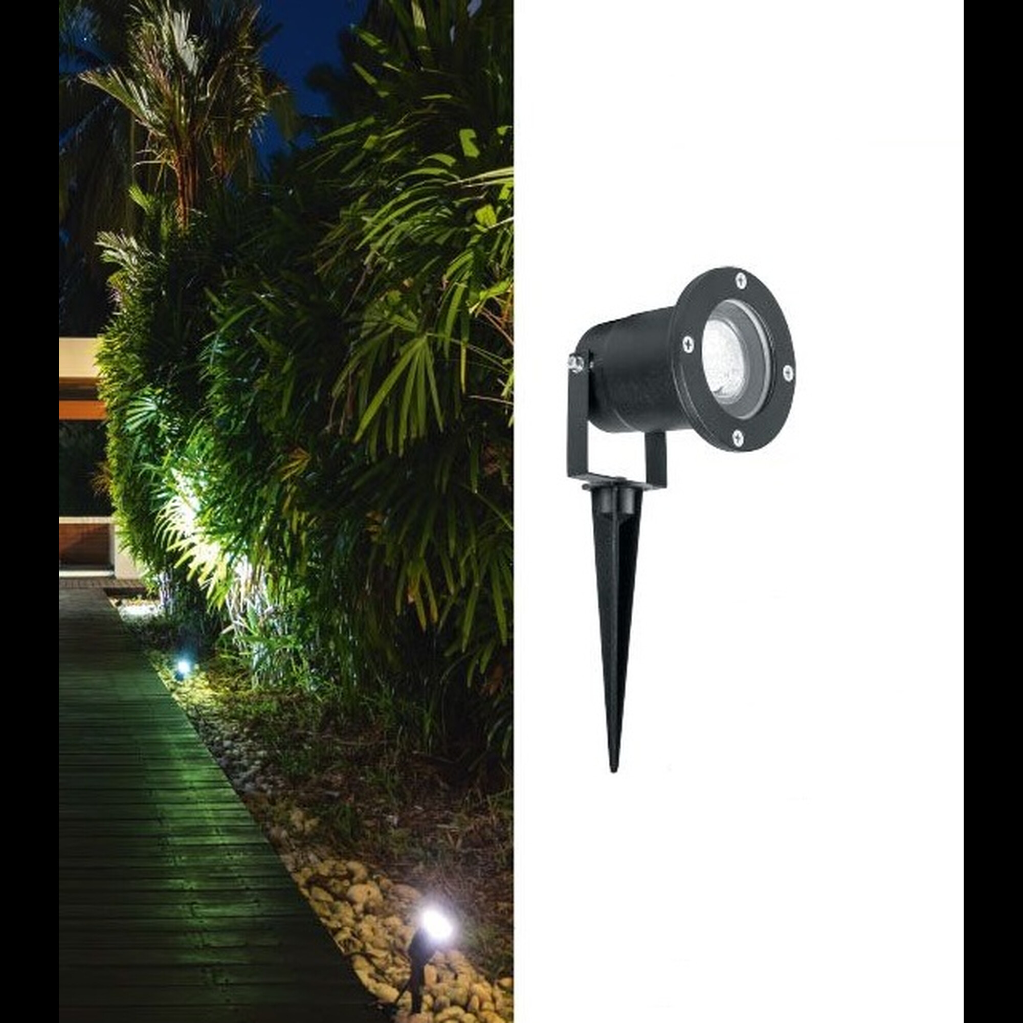 Светильник садово-парковый, 7W 4000K 230V JCDR GU10, SP3735 Feron