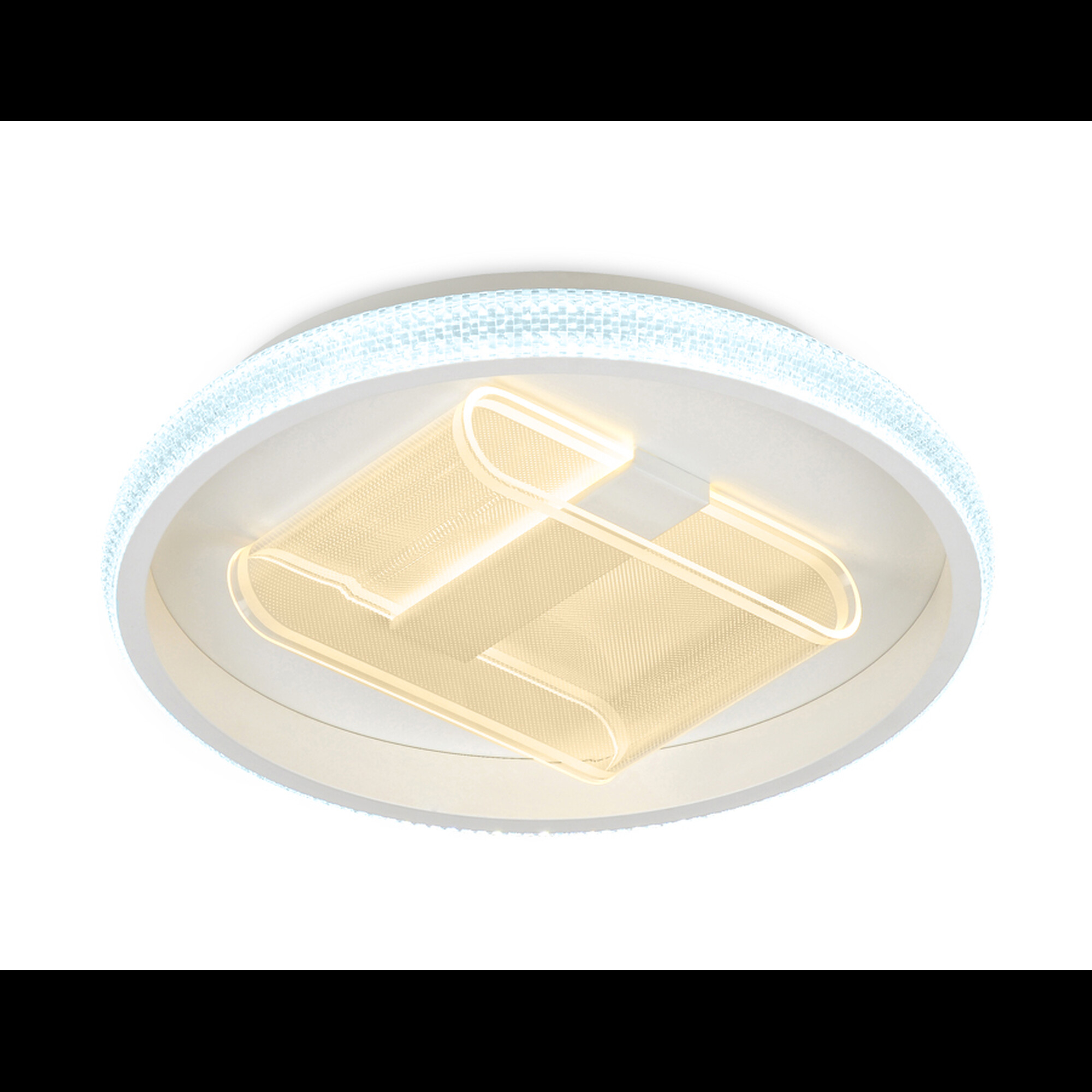 Потолочный светодиодный светильник с пультом FA600 WH белый 66W D470*90 Ambrella light 