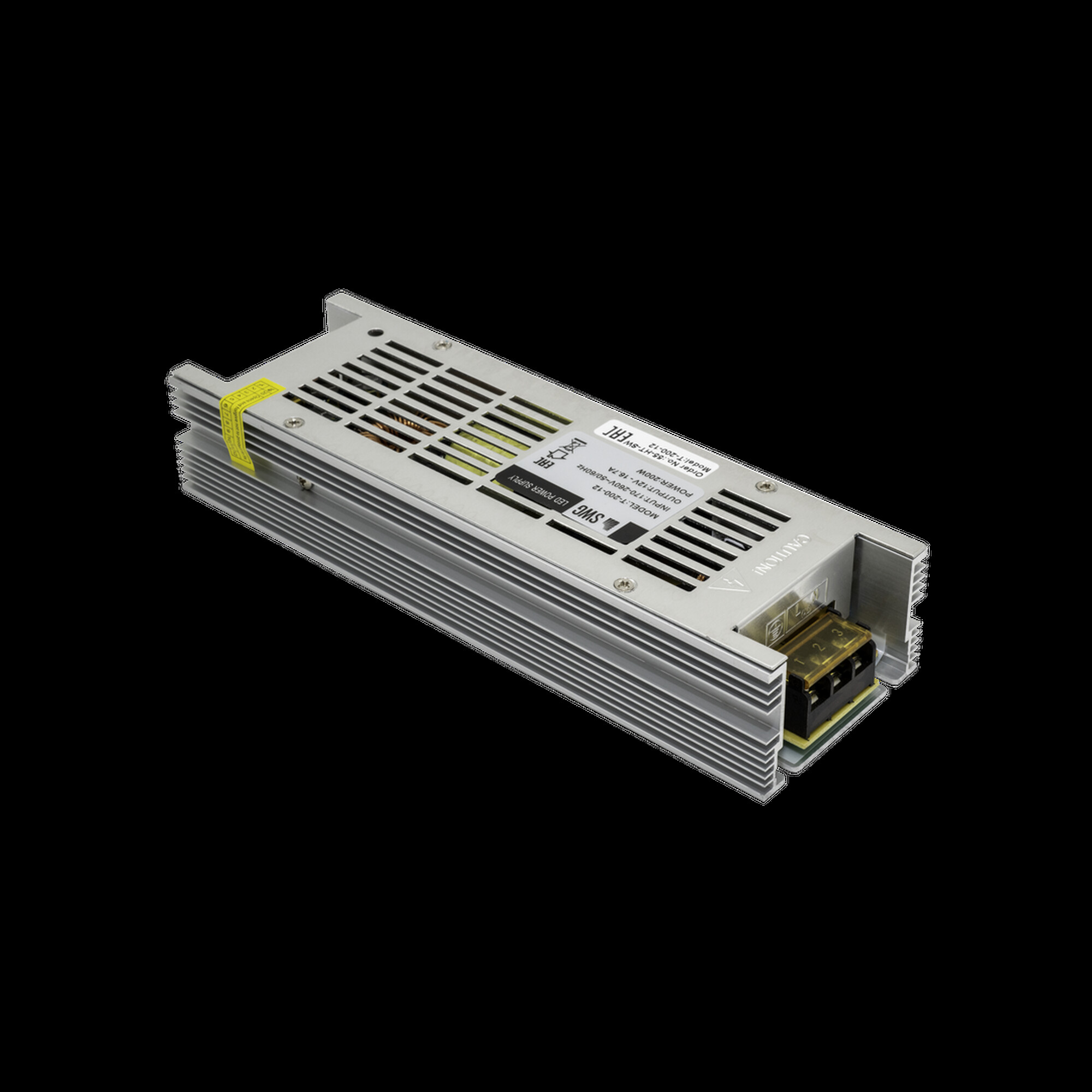 Блок питания компактный (узкий), 200 W, 12V SWG