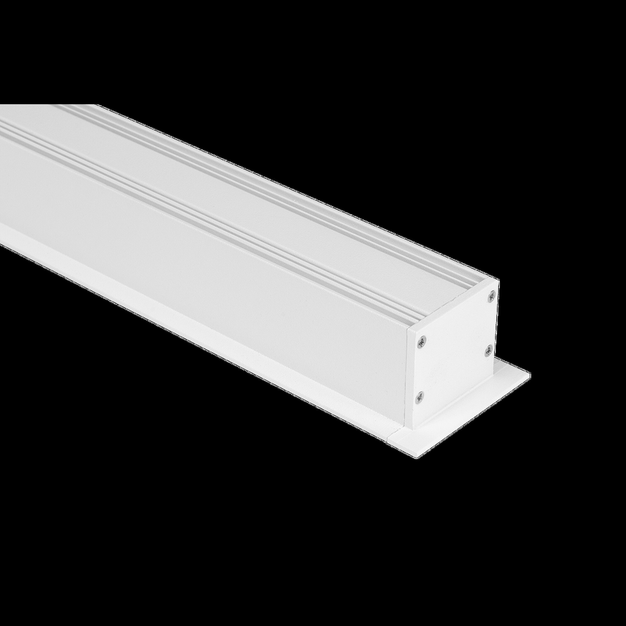 Профиль встраиваемый алюминиевый LE.4932, белый (2.5м) SWG