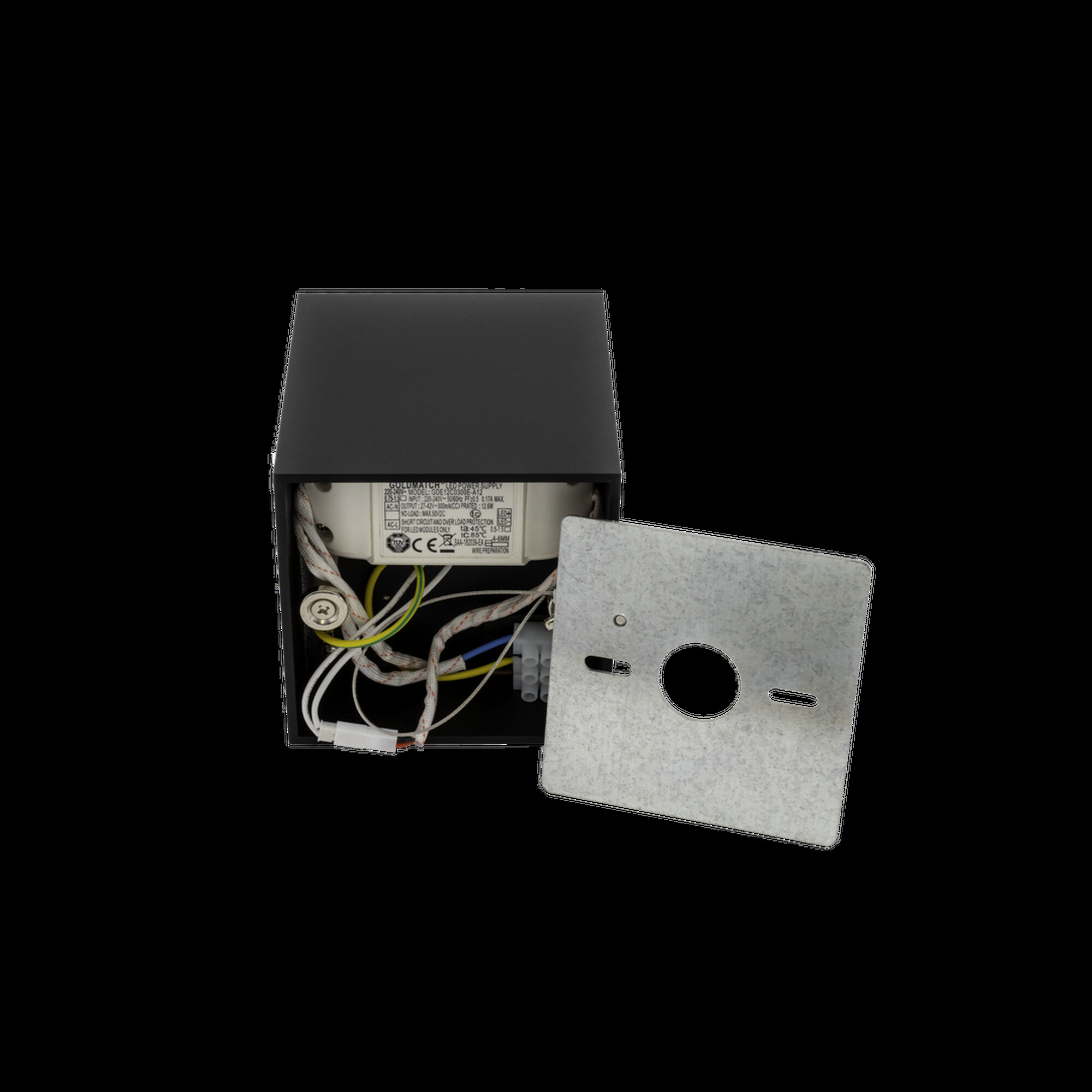 Светильник накладной квадрат GW, черный, 10Вт, IP20, Нейтральный белый SWG