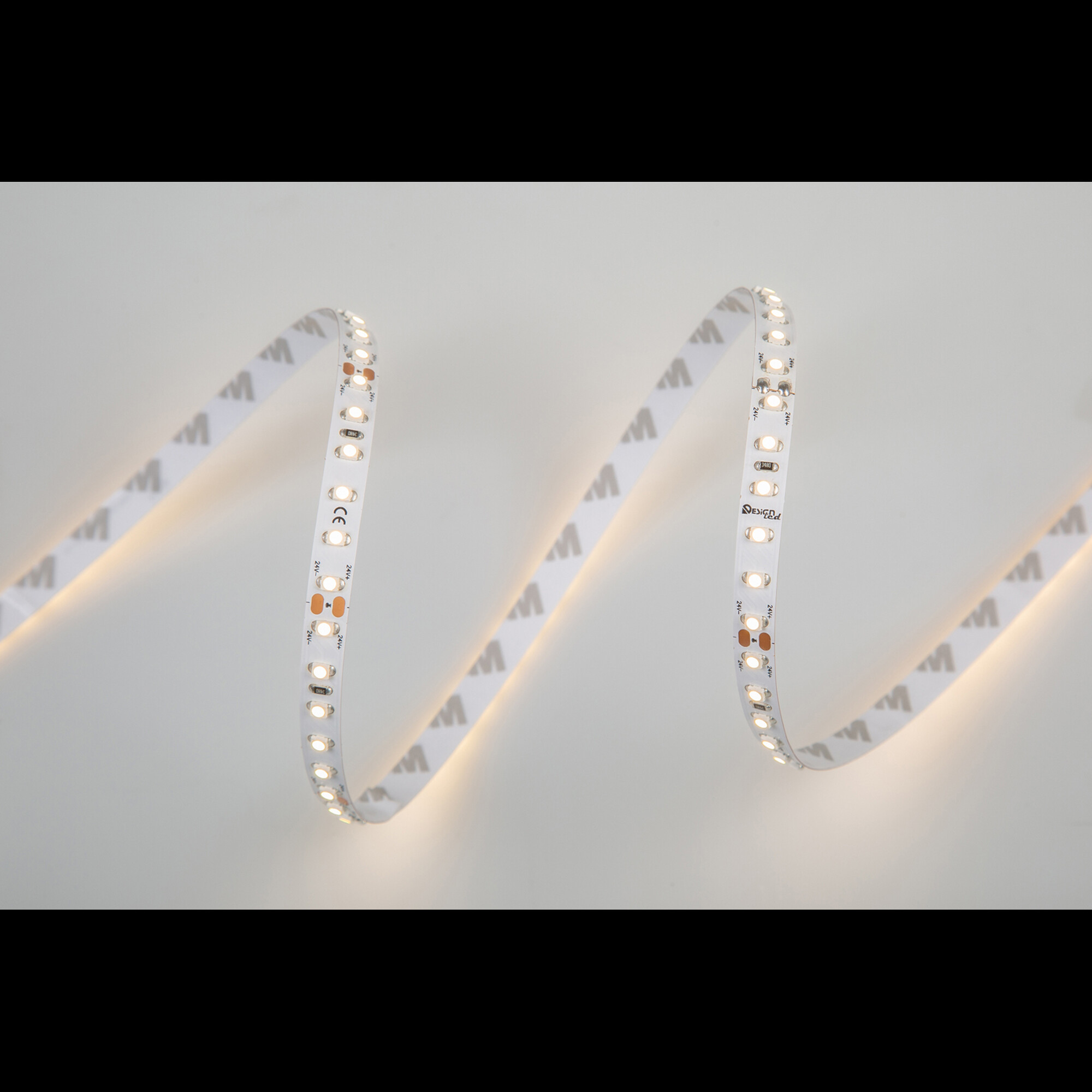 Лента светодиодная LUX3528 120LED/м 9,6Вт/м 24В IP33 Цвет:Теплый белый (3000K) (1метр) SWG