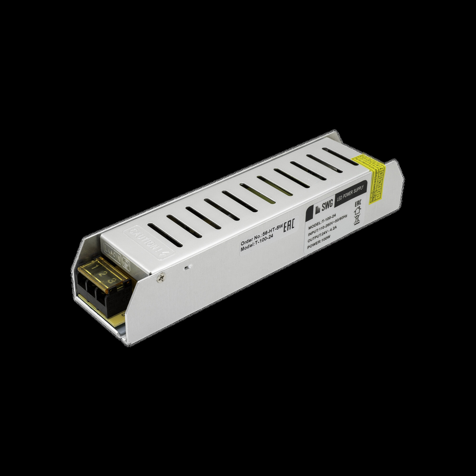 Блок питания компактный (узкий), 100 W, 24V SWG