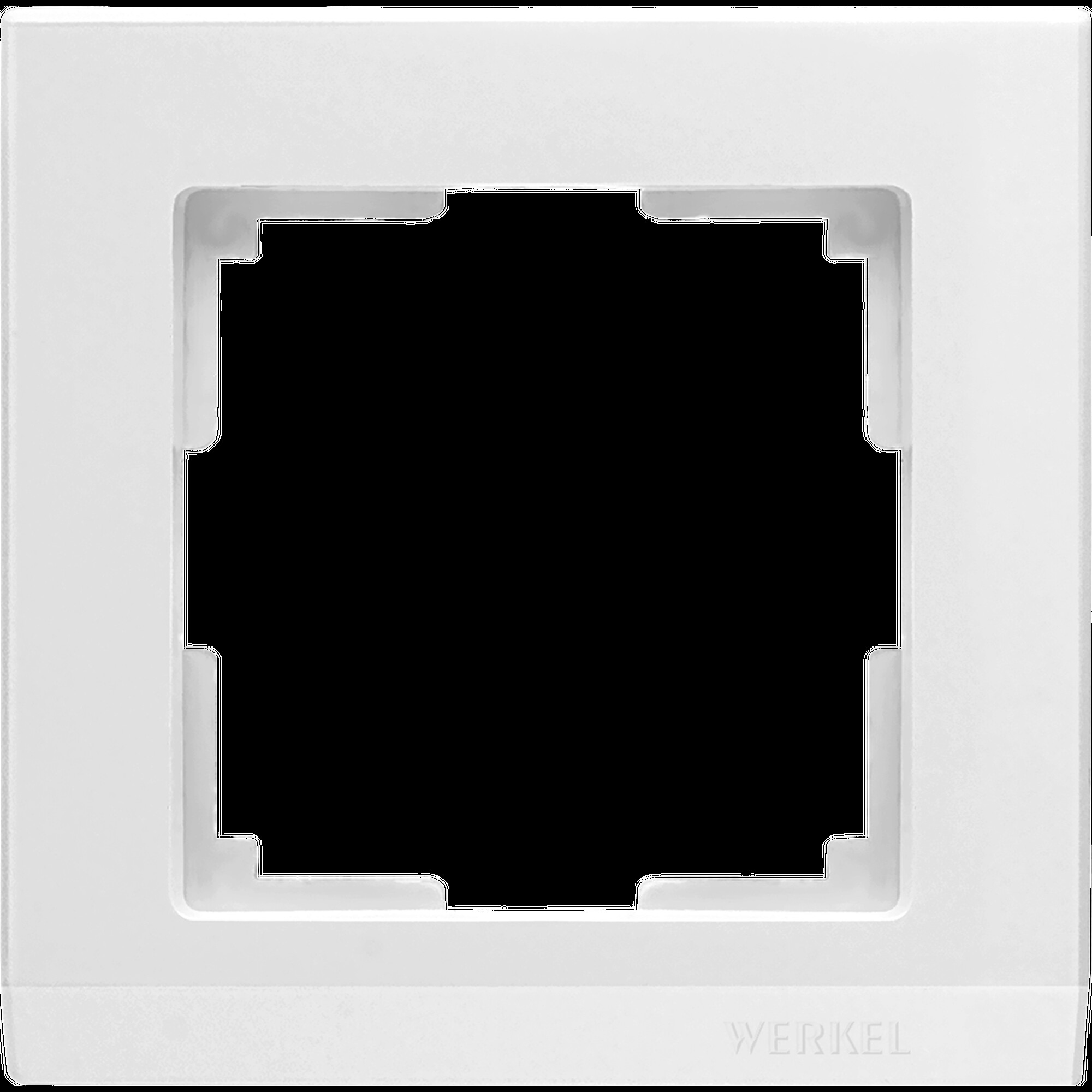 Рамка на 1 пост (белая) / WL04-Frame-01-white (распродажа)