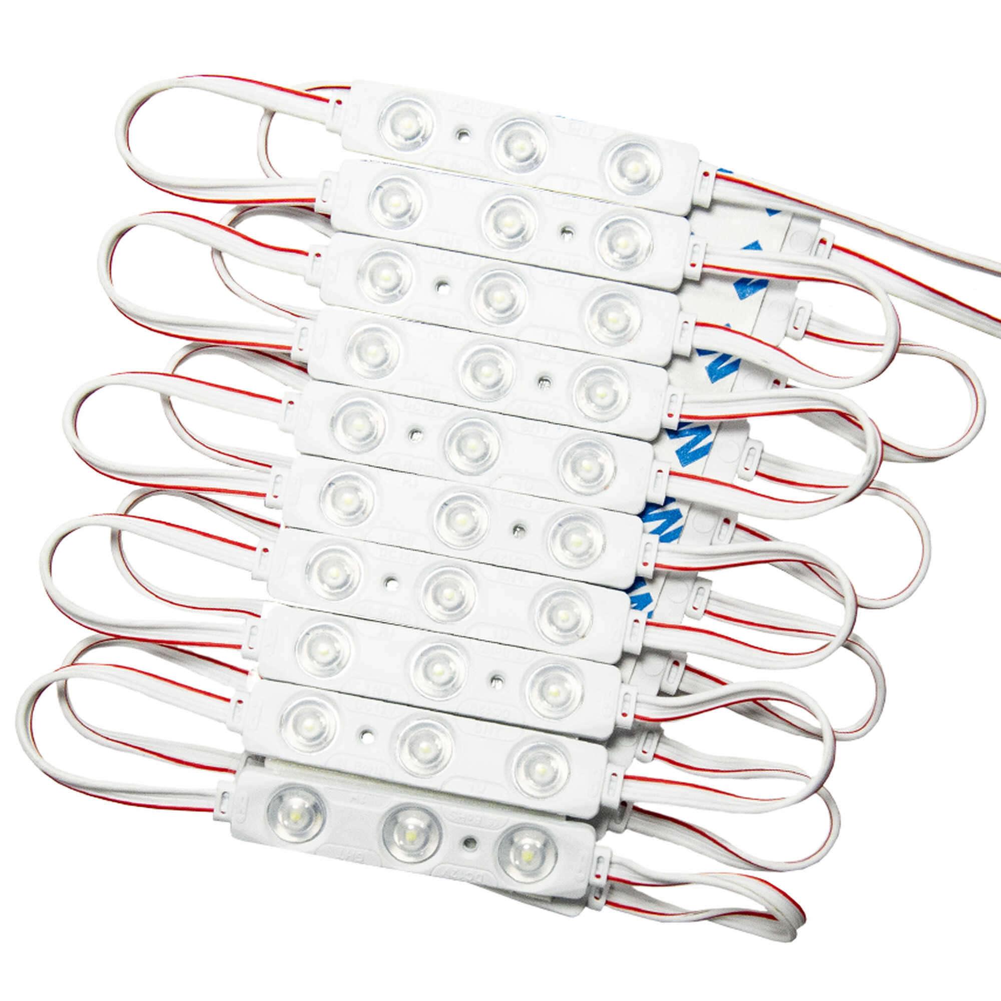 Модуль светодиодный 3 SMD 2835 1Вт 110Лм 10000К (с линзой 160) -1шт. SignImpress