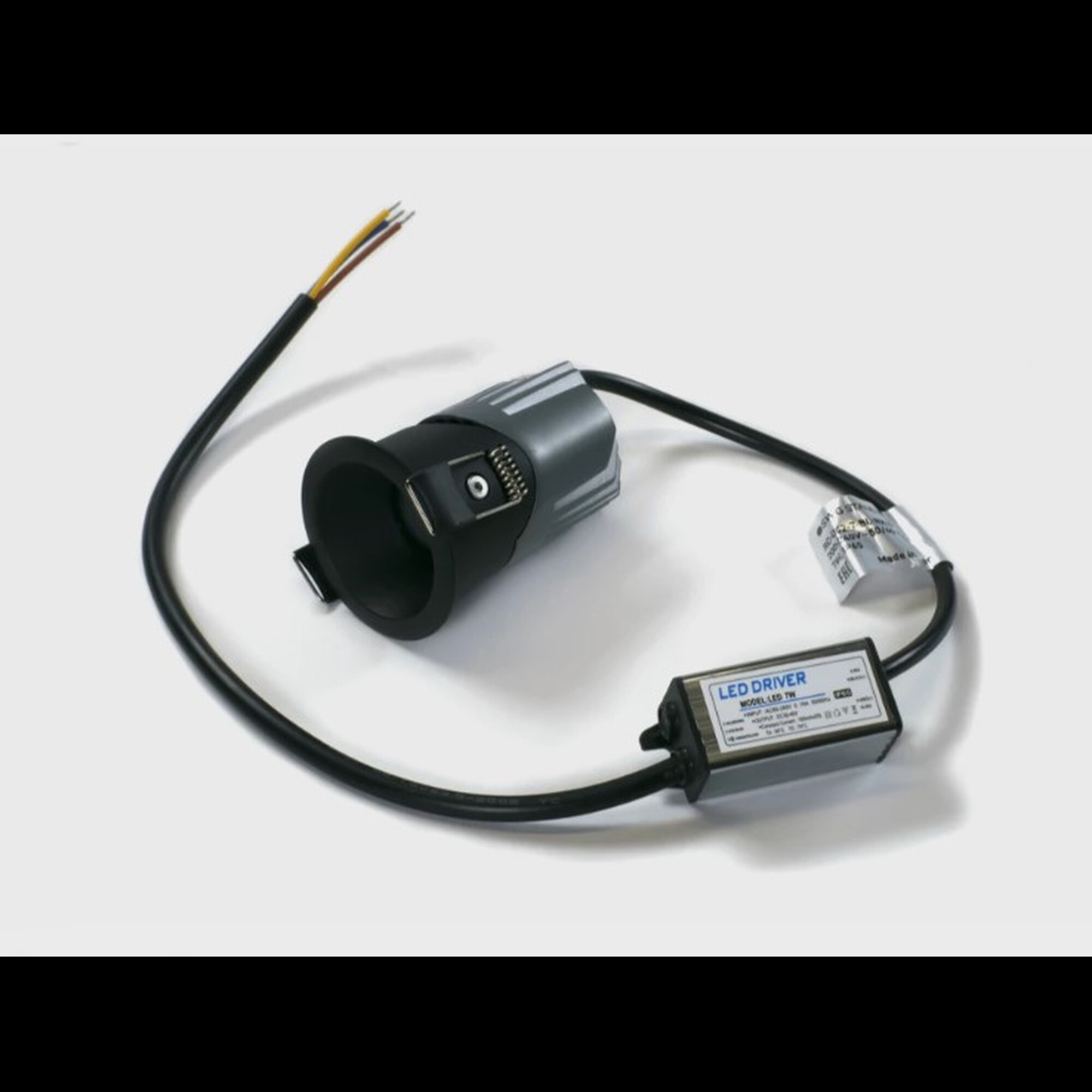 Светильник встраиваемый RC-D52-7-BL-NW65, 7Вт, черный, IP65, 55 гр, 4000К, D52, поворотный SWG