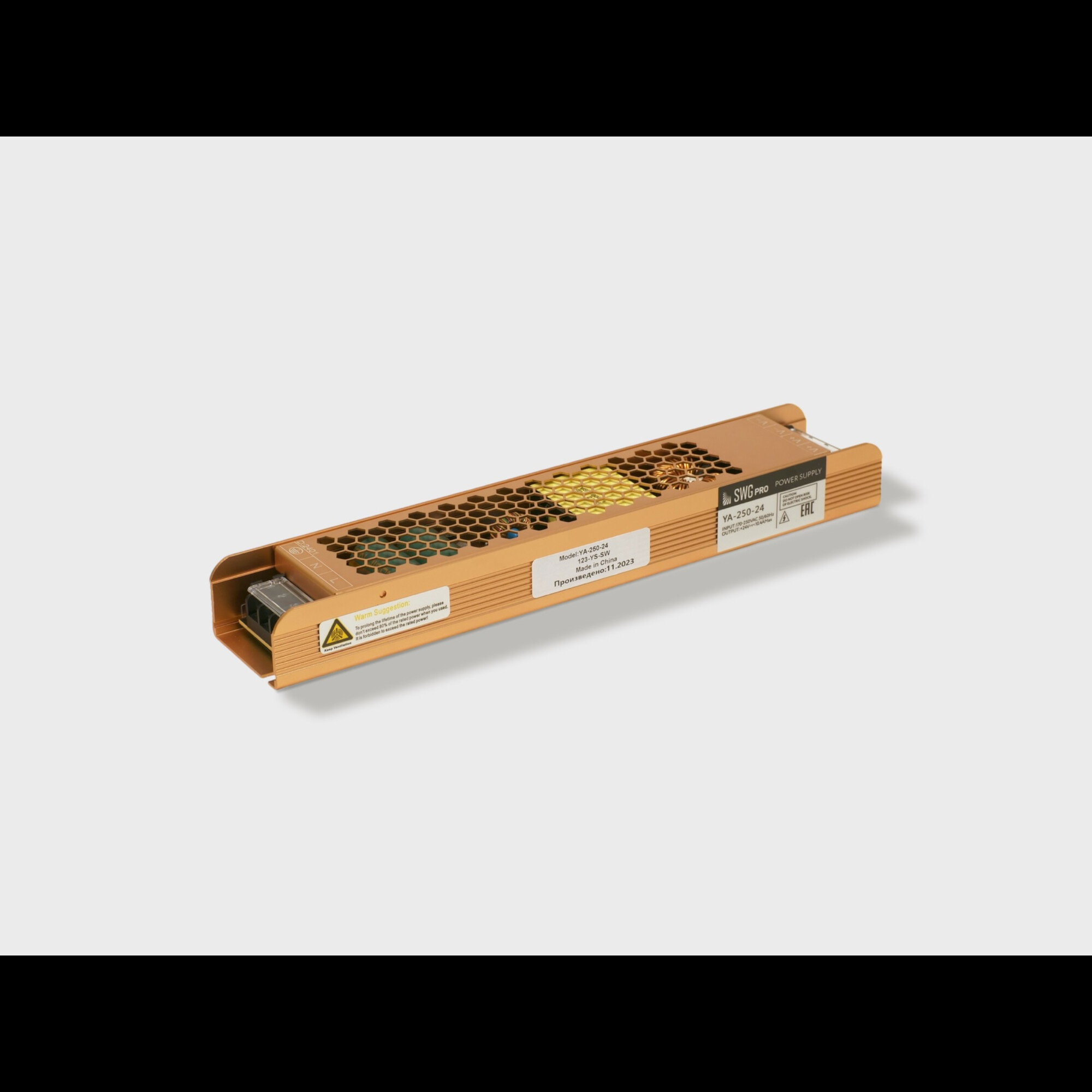 Блок питания LUX компактный, 24В, 250Вт, IP20 SWG