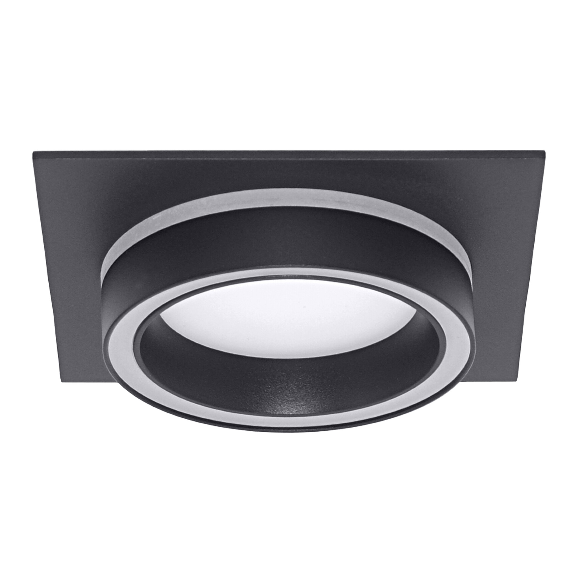 Светильник встраиваемый GX53 с акрилом квадрат 010204 Чёрный SignImpress