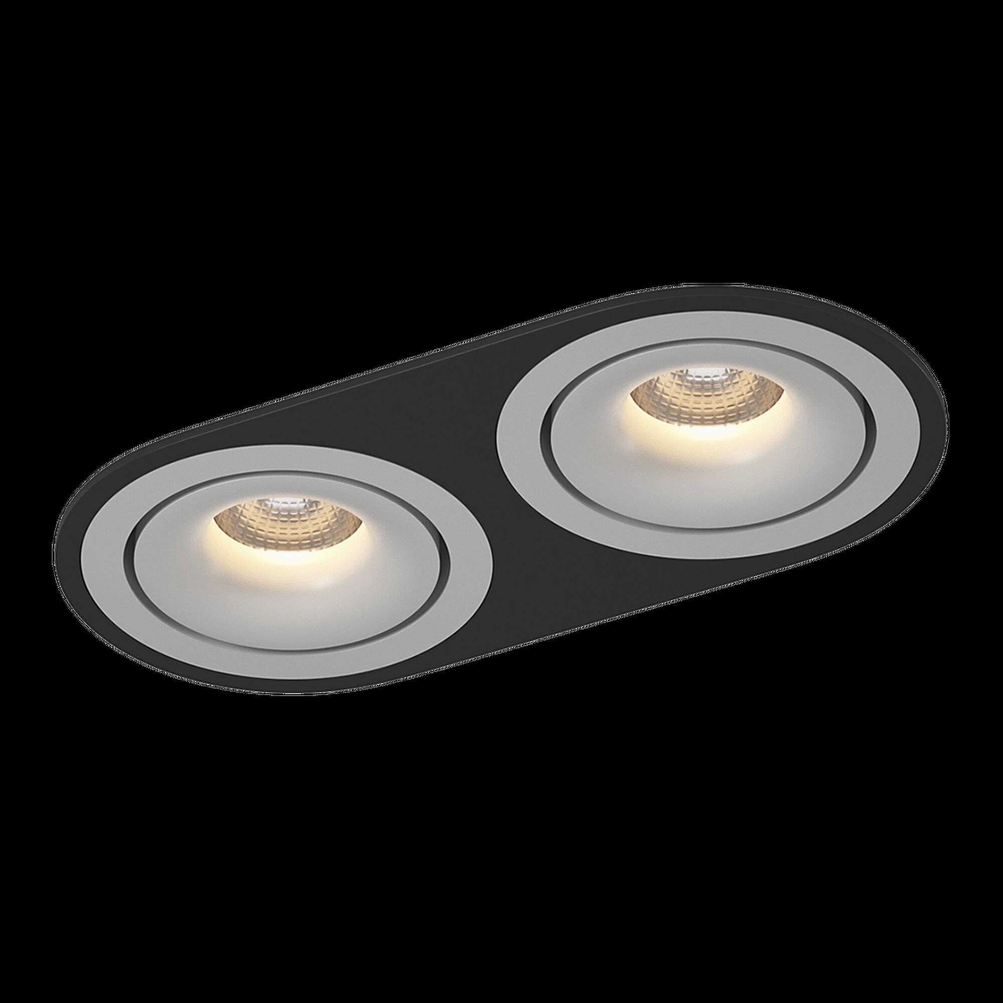 Рамка двойная круг для COMBO 1, черая SWG