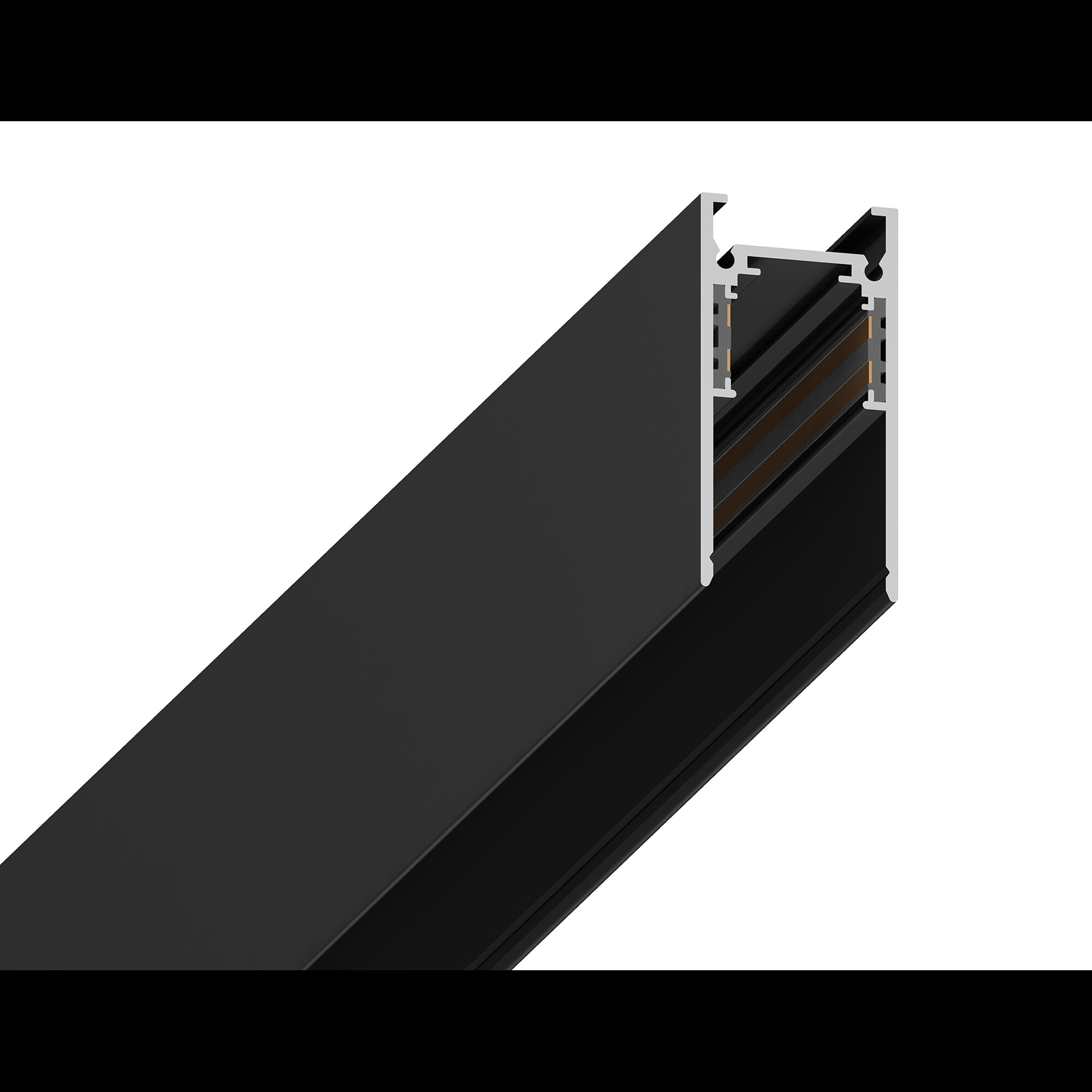 Шинопровод магнитный низковольтный накладной Magnetic GL3301 BK черный IP20 48V 1000 Ambrella light 
