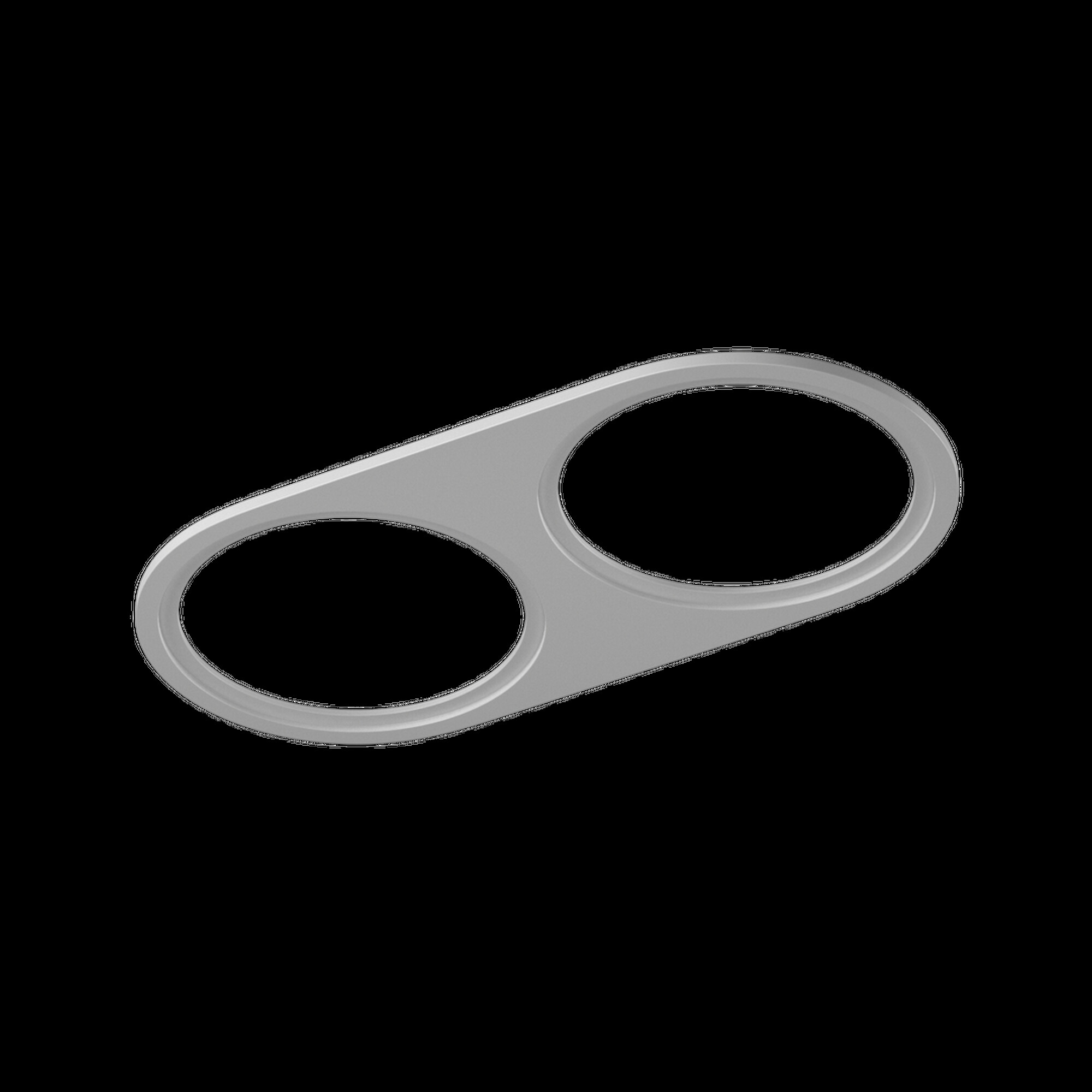 Рамка двойная круг для COMBO 1, белая SWG