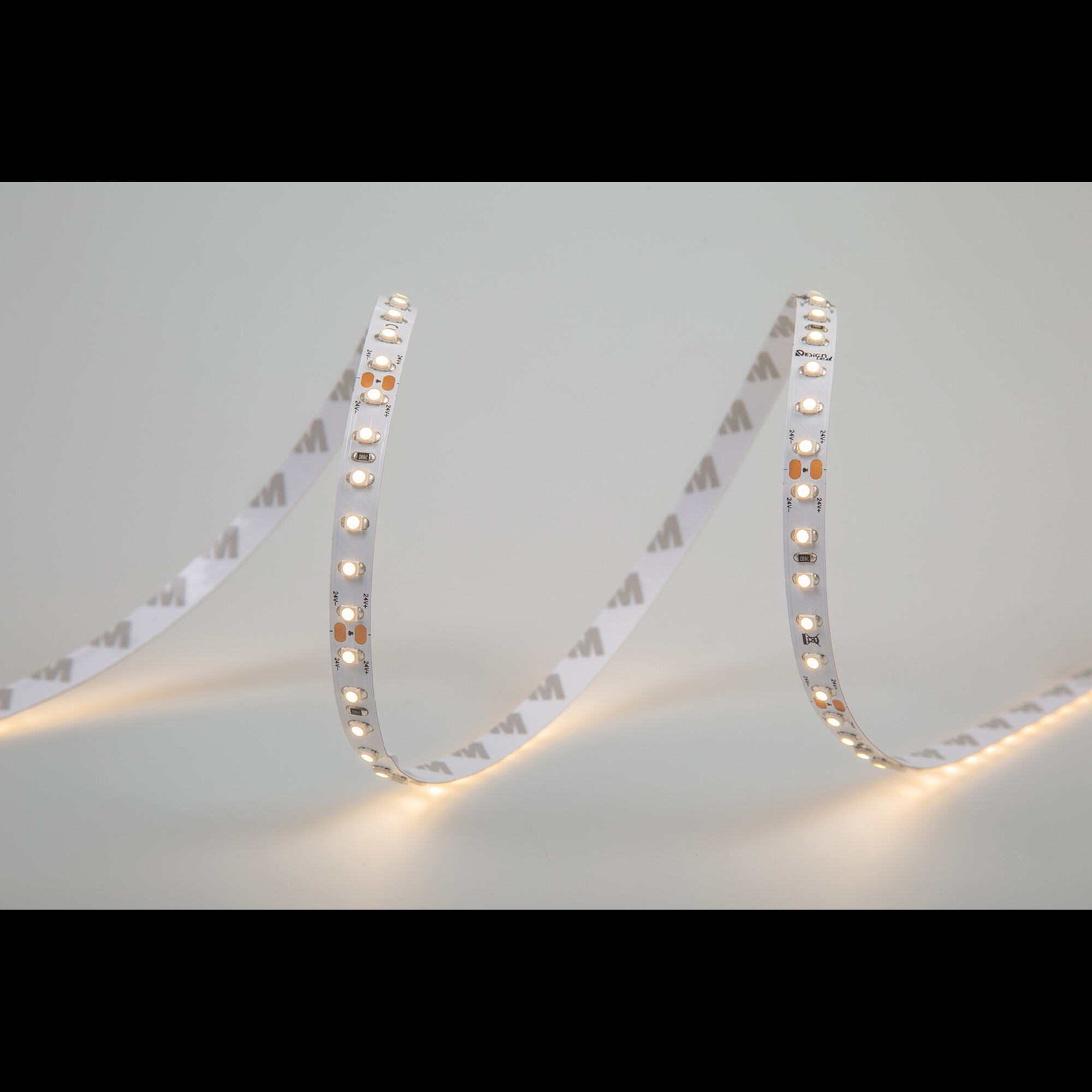 Лента светодиодная LUX3528 120LED/м 9,6Вт/м 24В IP33 Цвет:Теплый белый (3000K) (1метр) SWG