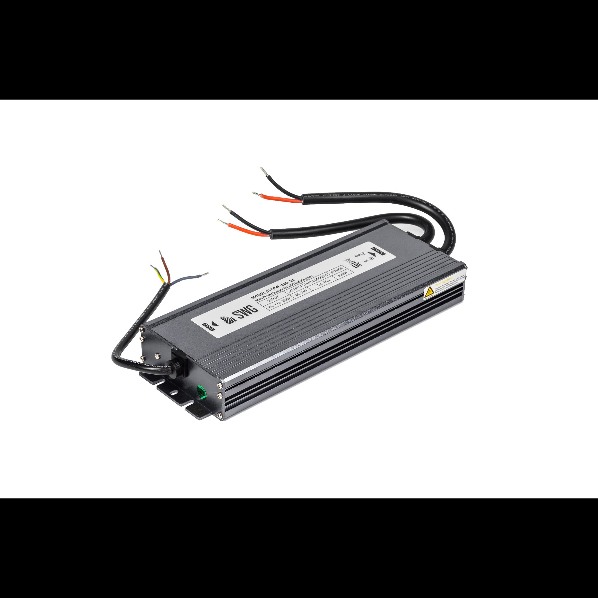 Блок питания для светодиодных лент TPW, 600 W Влагозащитный, 24 V, MTPW-600-24 SWG