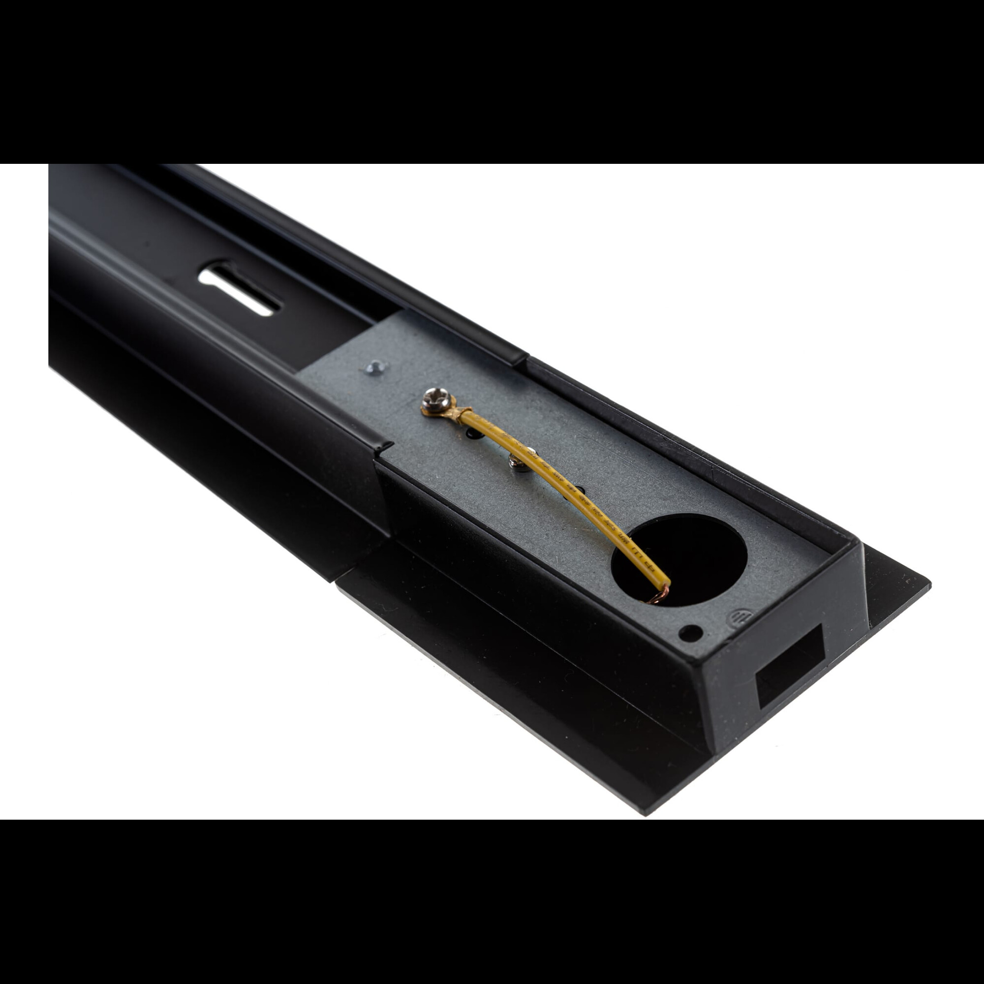 Шинопровод встраиваемый для трековых светильников,черный 1м (комплект) Feron 