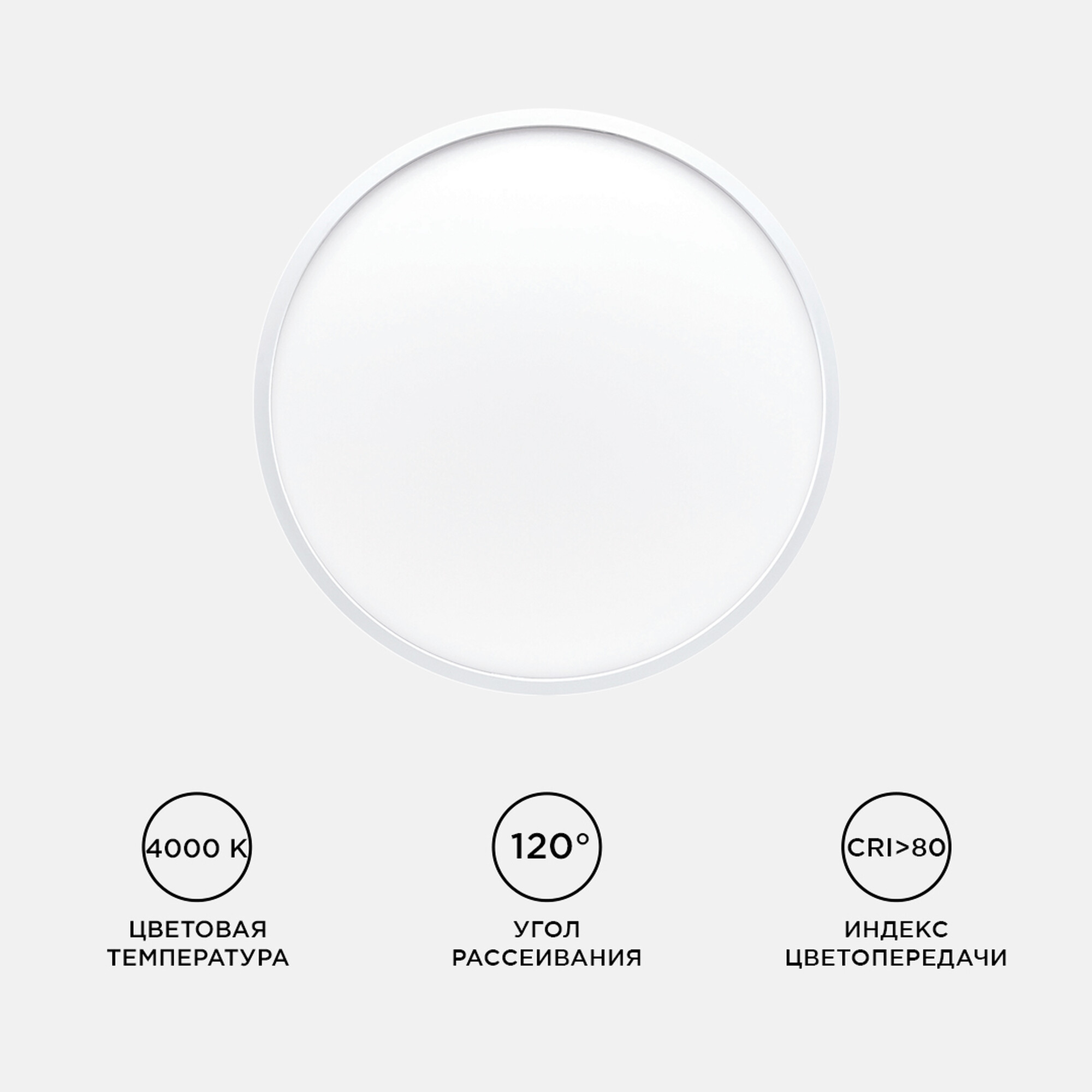 Светильник светодиодный накладной, SPIN, 28Вт, 230В/50Гц, 2800лм, 4000К, ø300х25, круг,белый Apeyron