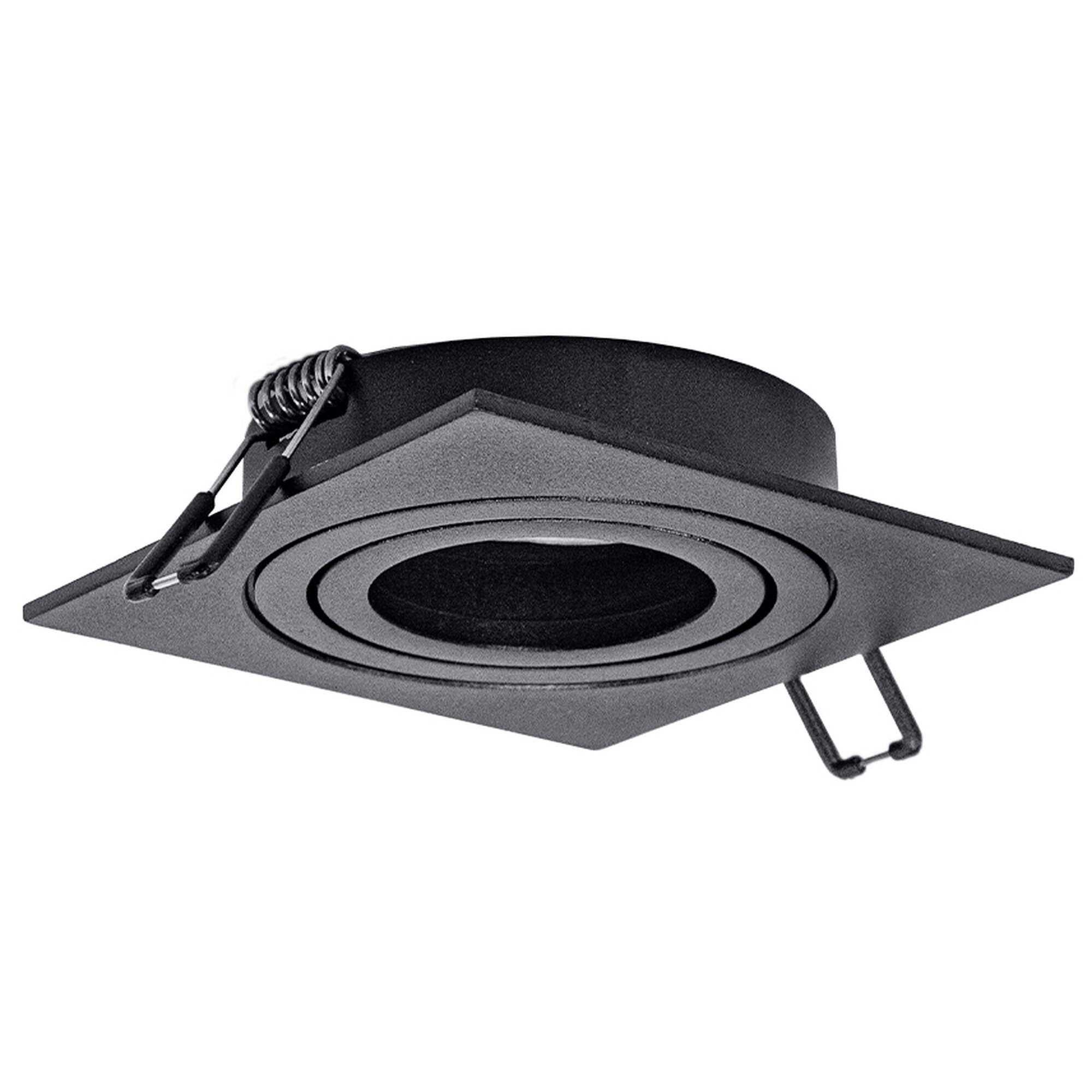 Светильник встраиваемый поворотный GU5.3 (MR16) квадрат 010103 Чёрный SignImpress