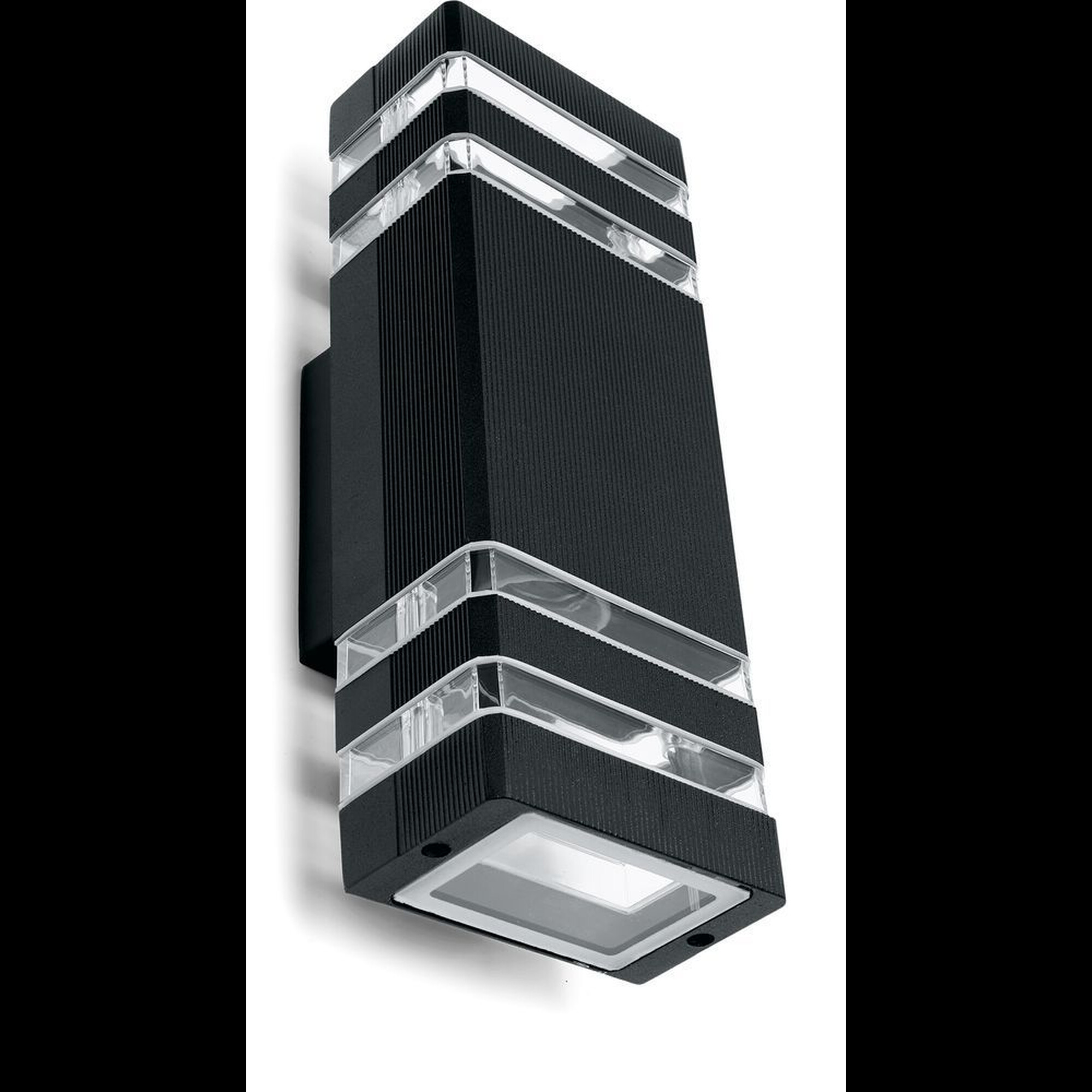 Cветильник настенный декоративный DH0807 230V без лампы 2*E2, 65*110*300 черный Feron