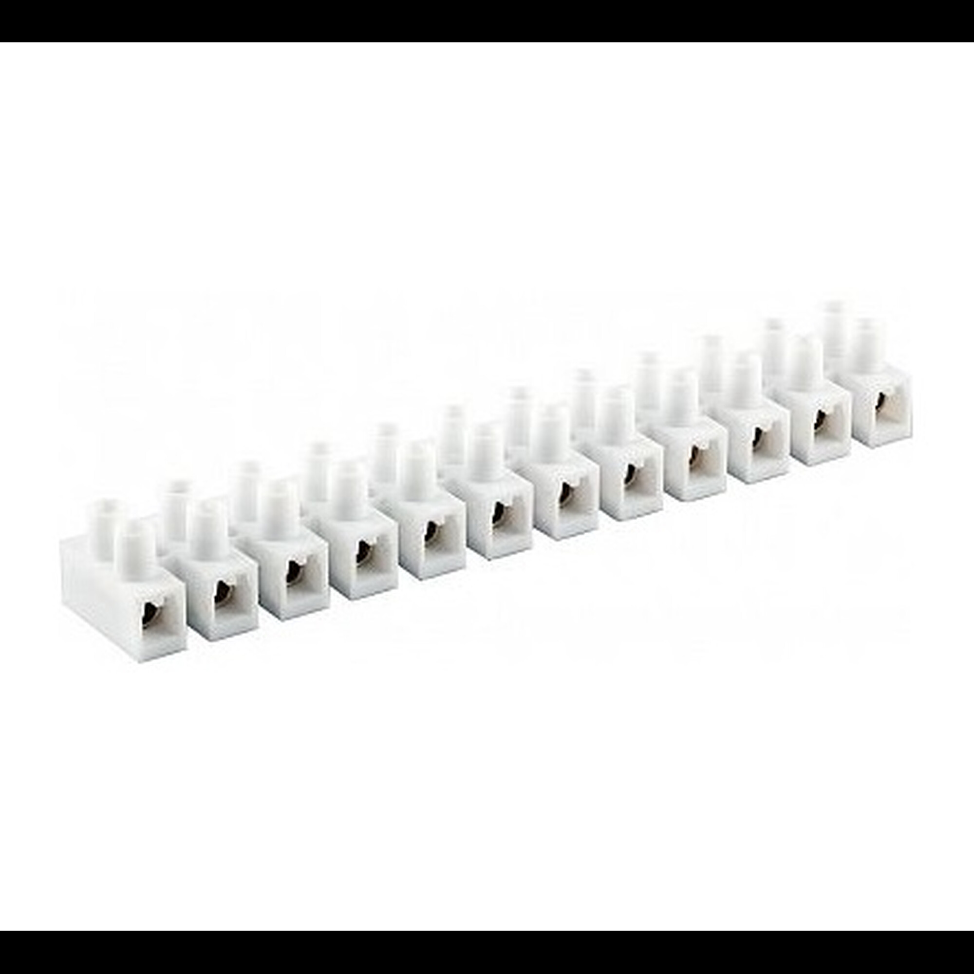 Колодка клеммная винтовая, линейка 12 штук, полиамид LD225-10A  Feron