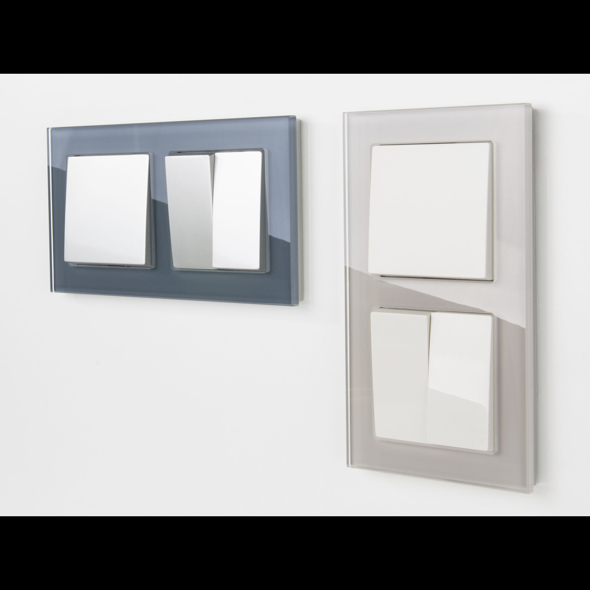 Выключатель двухклавишный (белый) / WL01-SW-2G (распродажа)