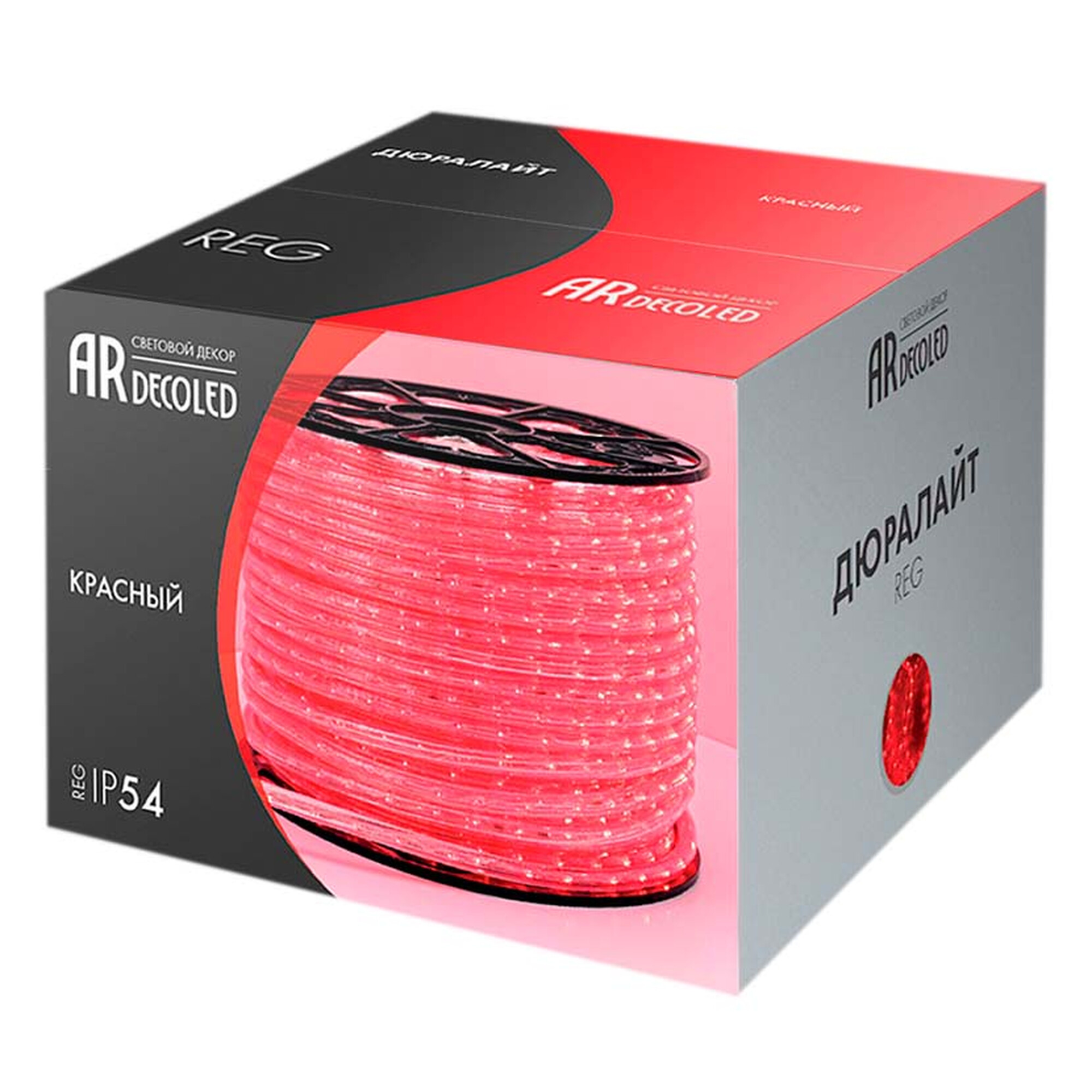 Дюралайт ARD-REG-LIVE Red (220V, 24 LED/m, 100m) (Ardecoled, Закрытый) (распродажа) Arlight 