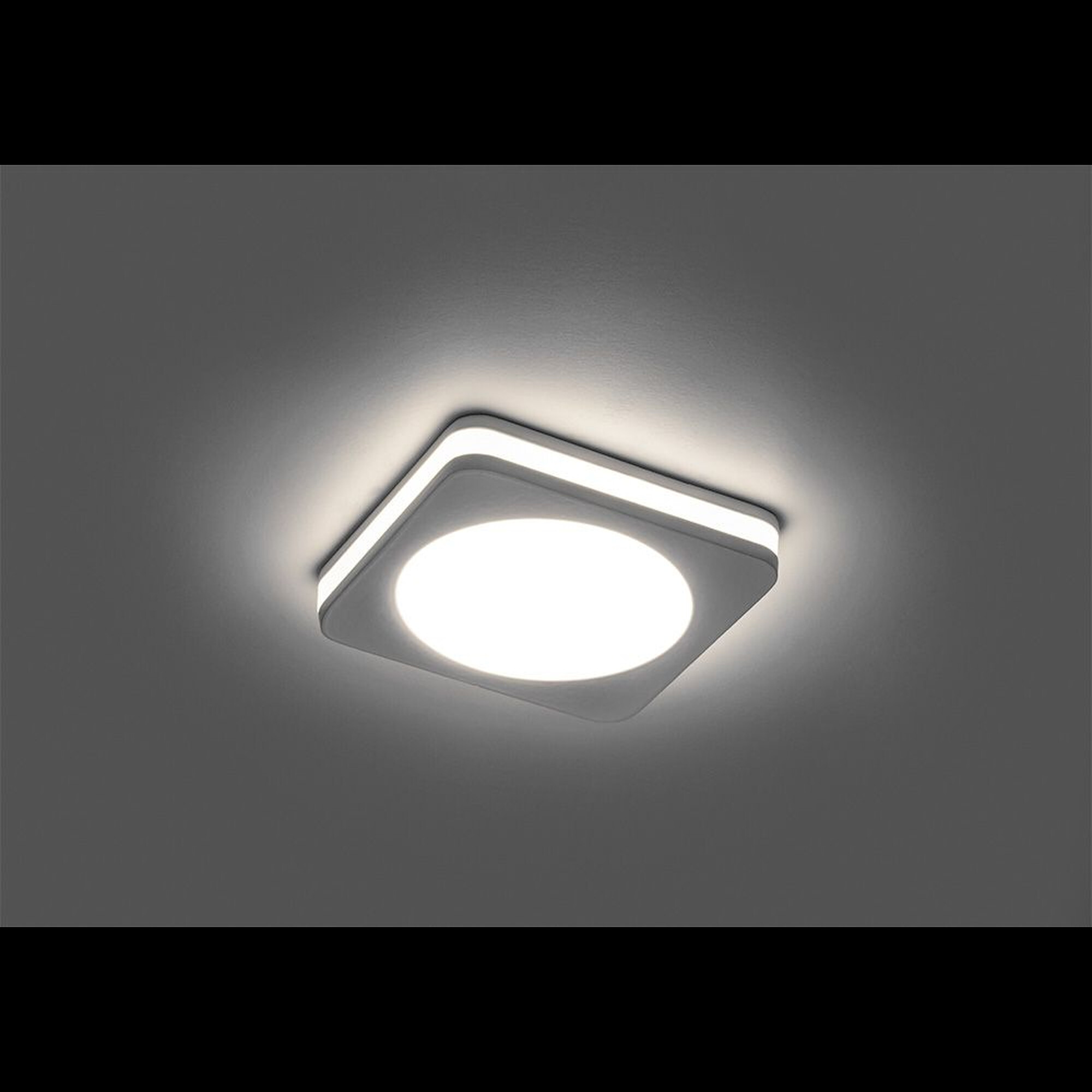 Светильник точечный квадрат AL601 7W 560Lm 4000K белый Feron