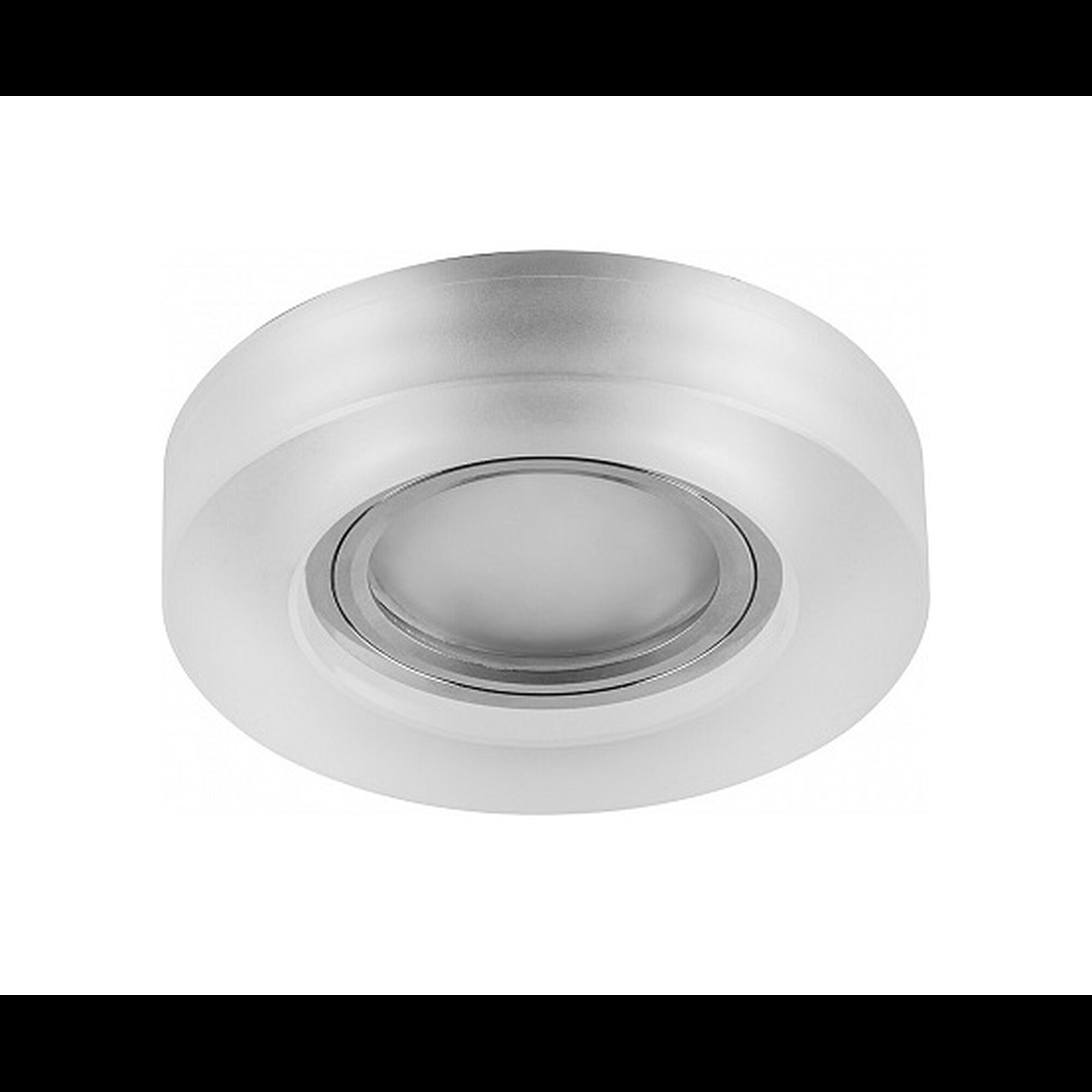 Светильник встраиваемый с подсветкой CD8080 15LED 4000K MR16 белый матовый, хром Feron