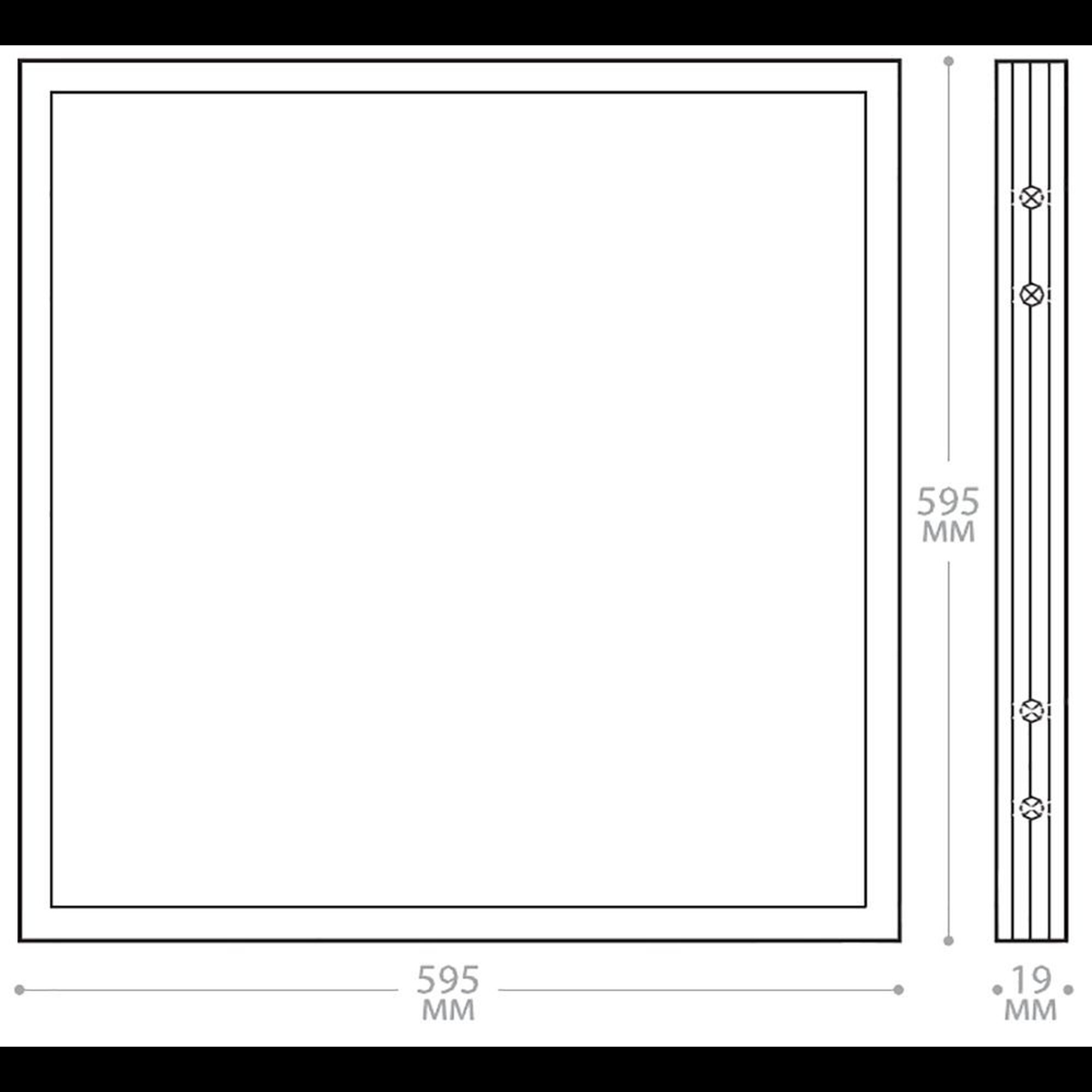 Светодиодный светильник AL2115 встраиваемый 72W 4000K белый со встроенным ЭПРА Feron 